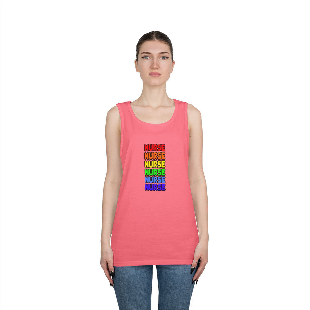 Rainbow Nurse - Unisex Heavy Cotton Tank Top