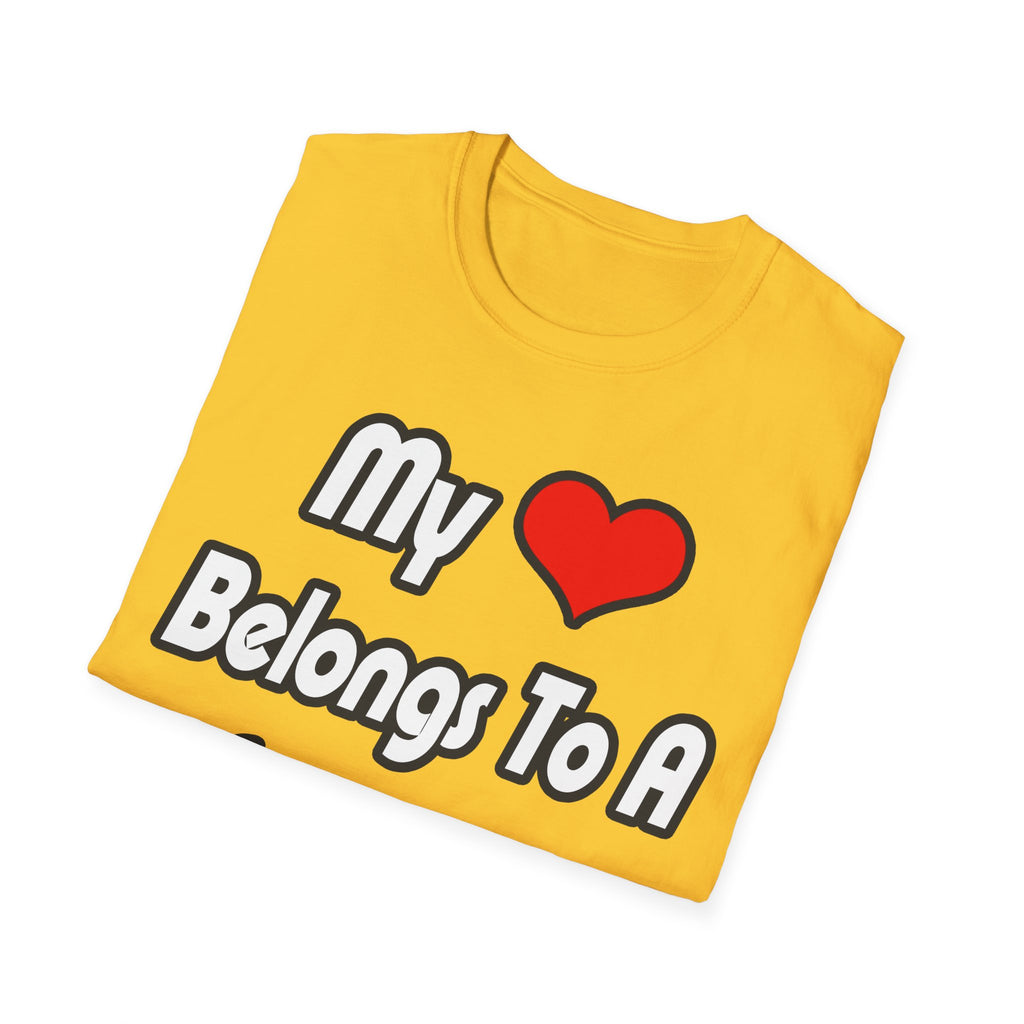 My Heart Belongs To A Carpenter - Unisex Softstyle T-Shirt