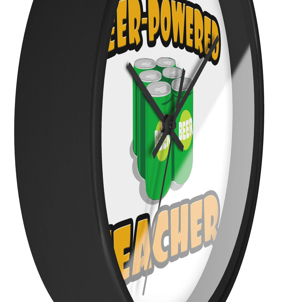 Beer Powered Teacher - Wall Clock