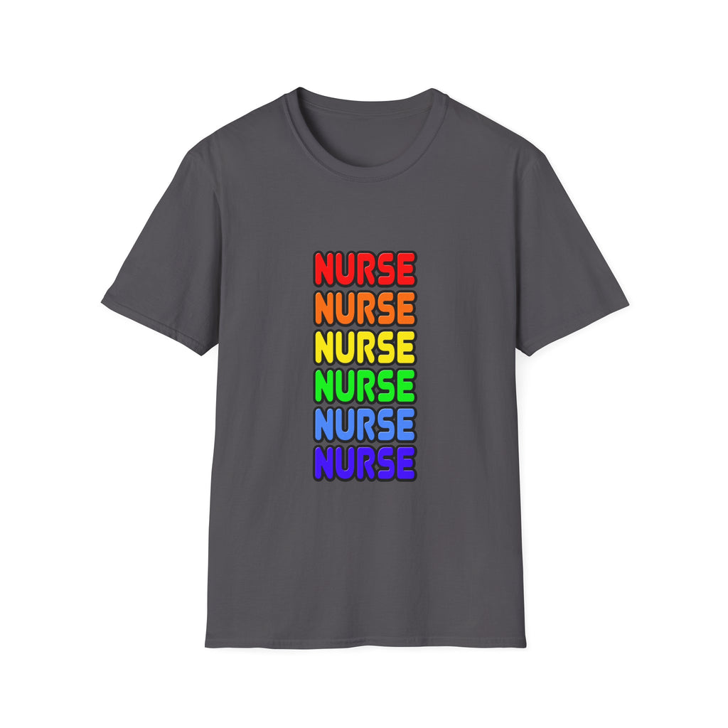 Rainbow Nurse - Unisex Softstyle T-Shirt
