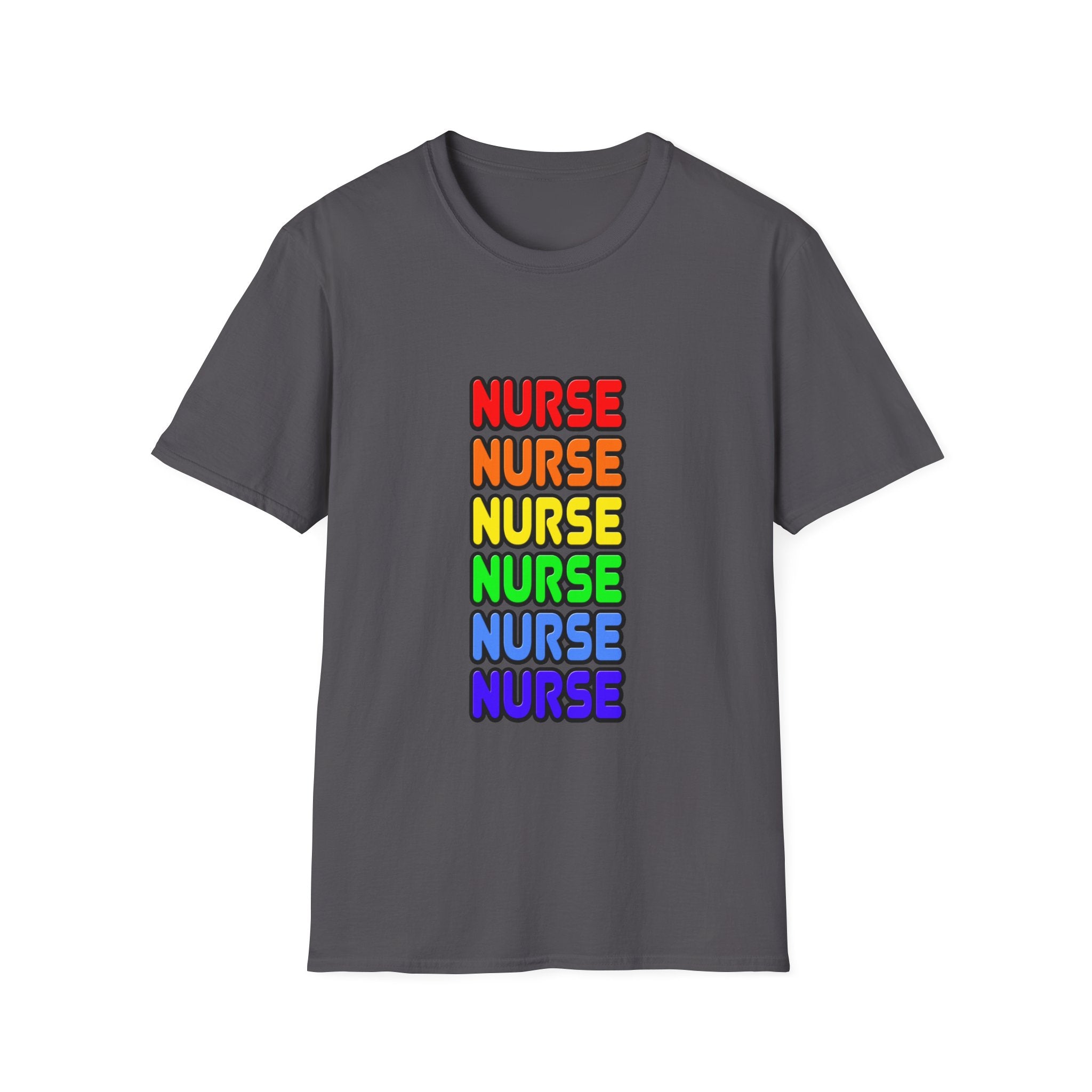 Rainbow Nurse - Unisex Softstyle T-Shirt
