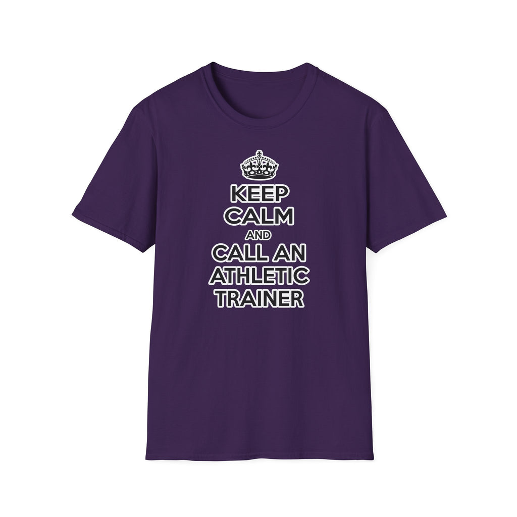 Keep Calm and Call an Athletic Trainer - Unisex Softstyle T-Shirt