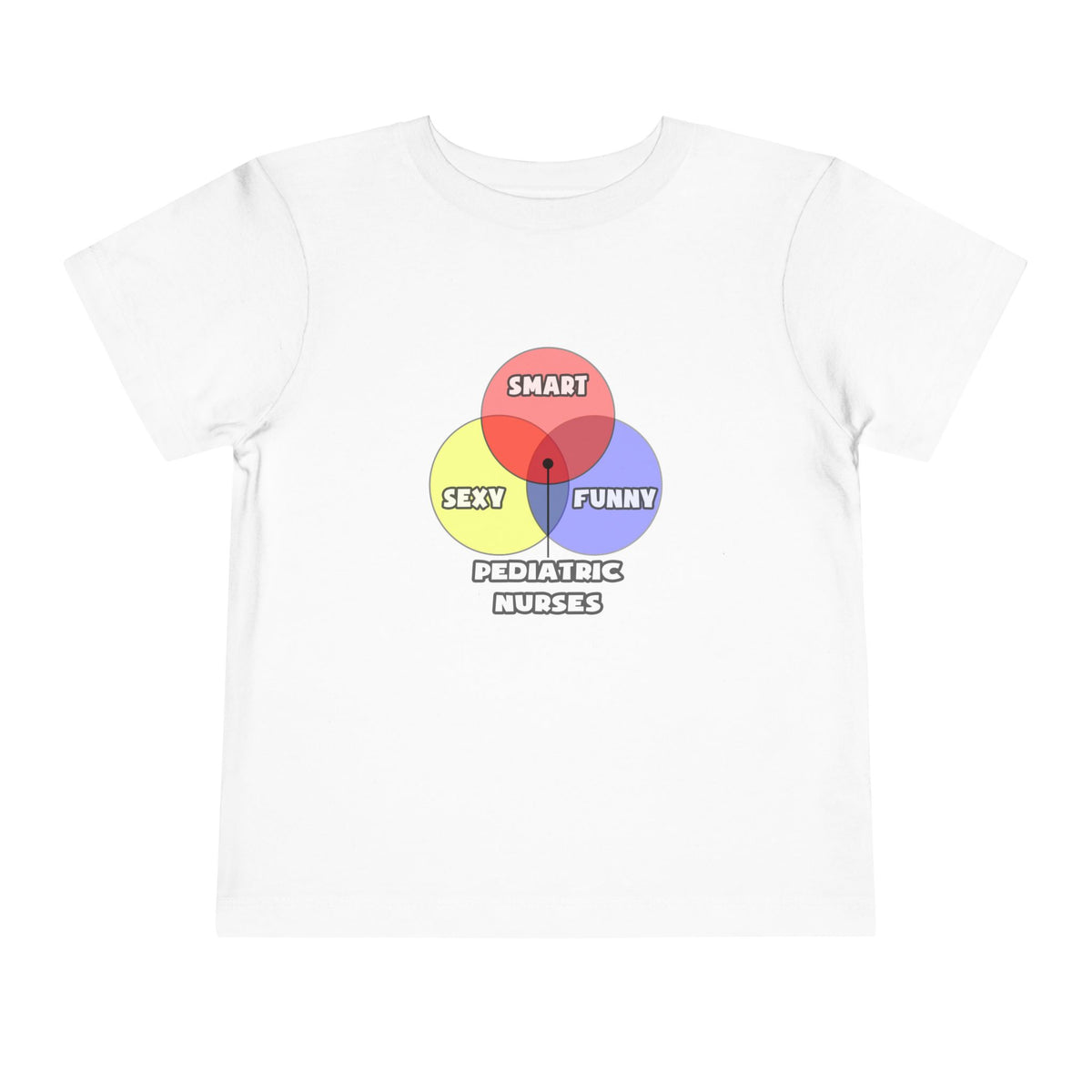 Venn Diagram .. Pediatric Nurses - Toddler Short Sleeve Tee
