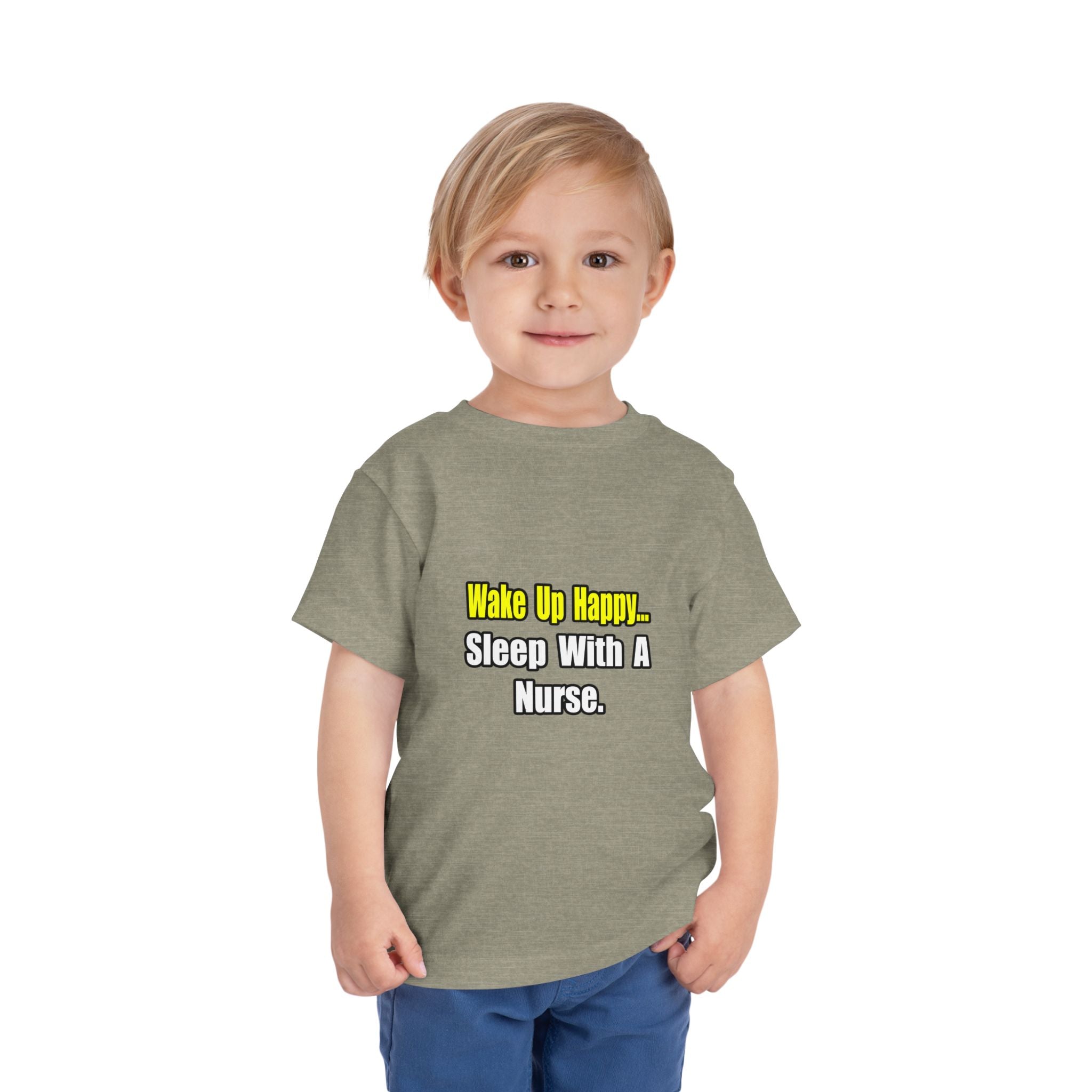 Sleep With a Nurse - Toddler Short Sleeve Tee
