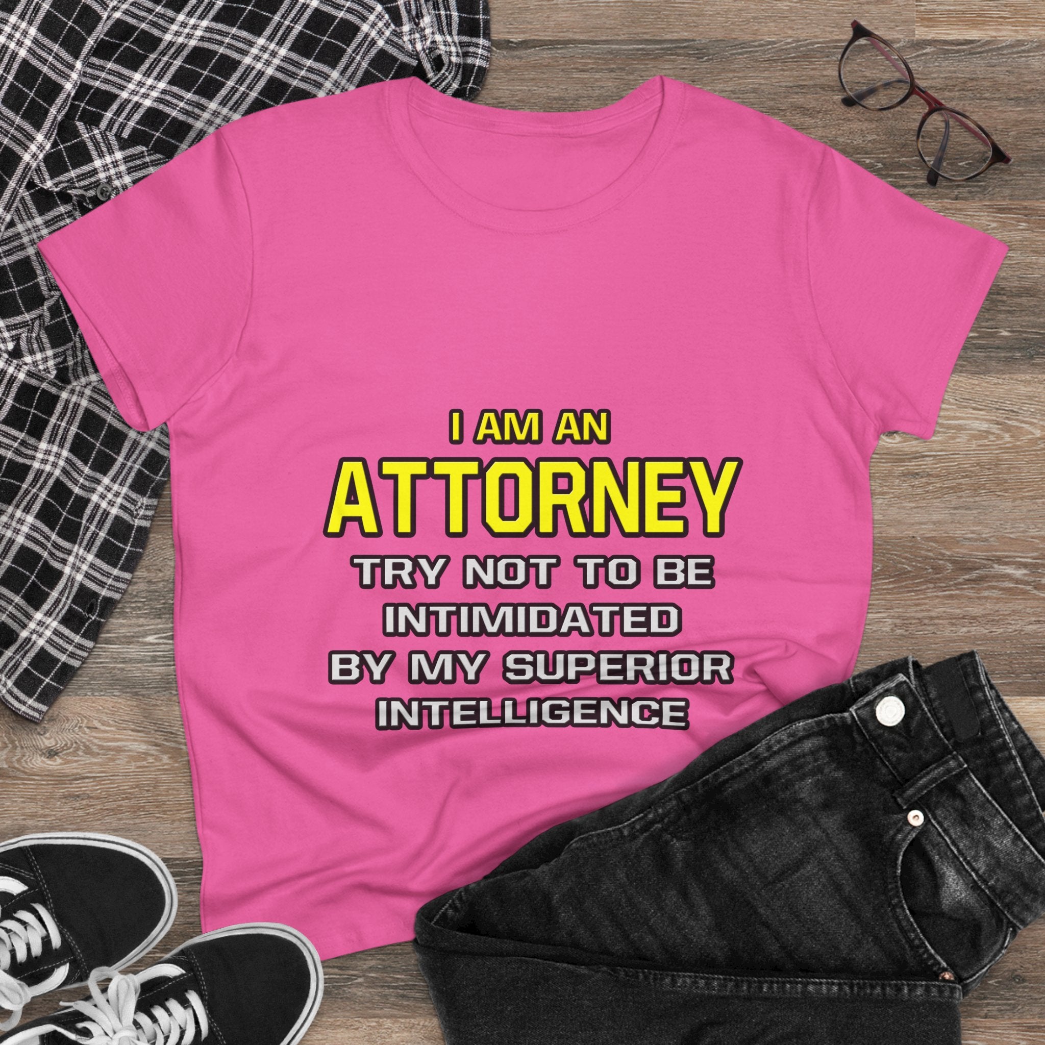 Attorney...Superior Intelligence - Women's Midweight Cotton Tee