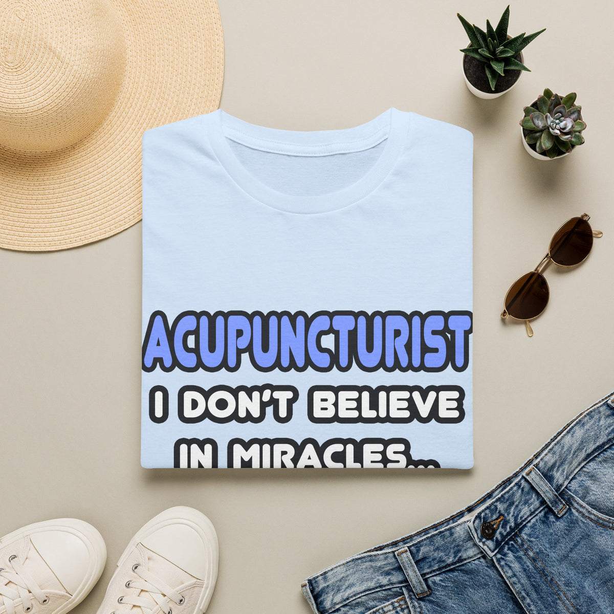 Miracles and Acupuncturists - Unisex Softstyle T-Shirt