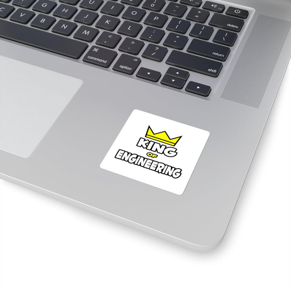 King of Engineering - Square Stickers