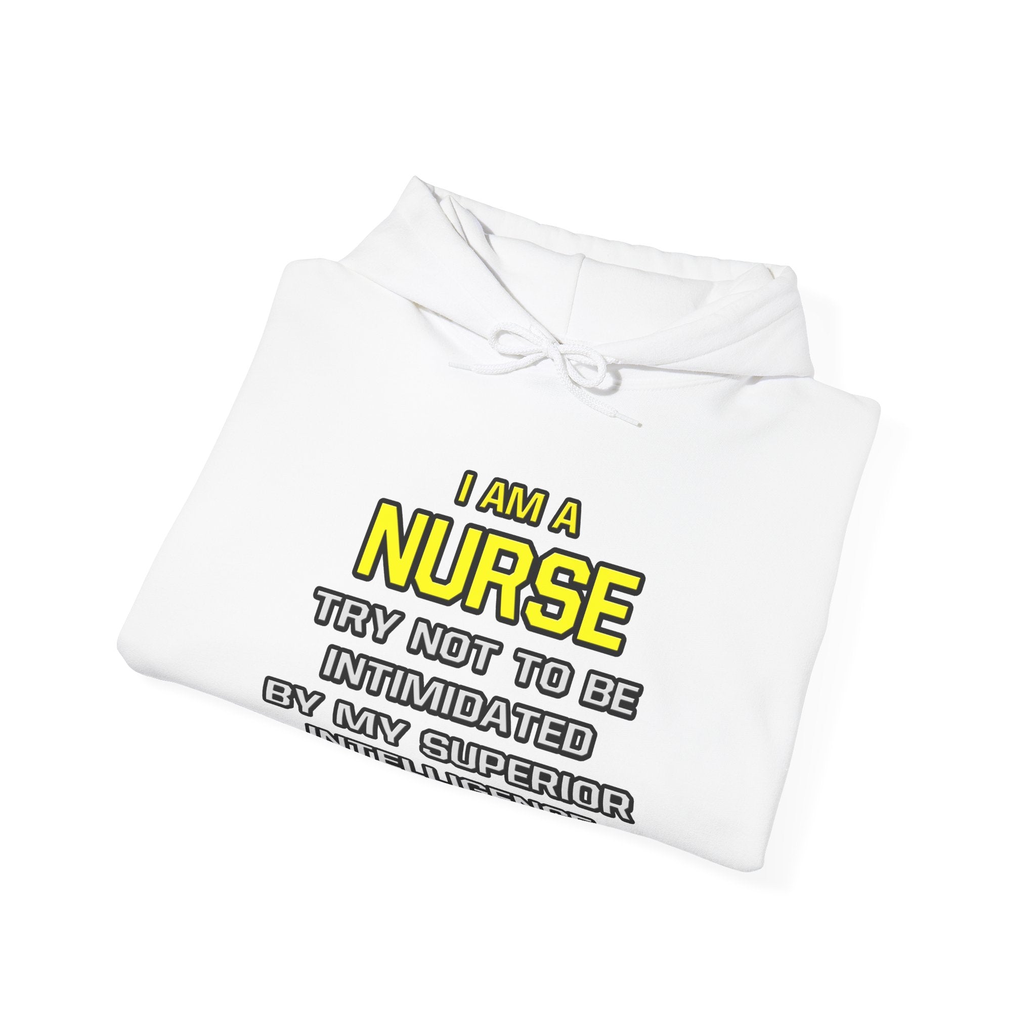 Nurse...Superior Intelligence - Unisex Heavy Blend™ Hooded Sweatshirt