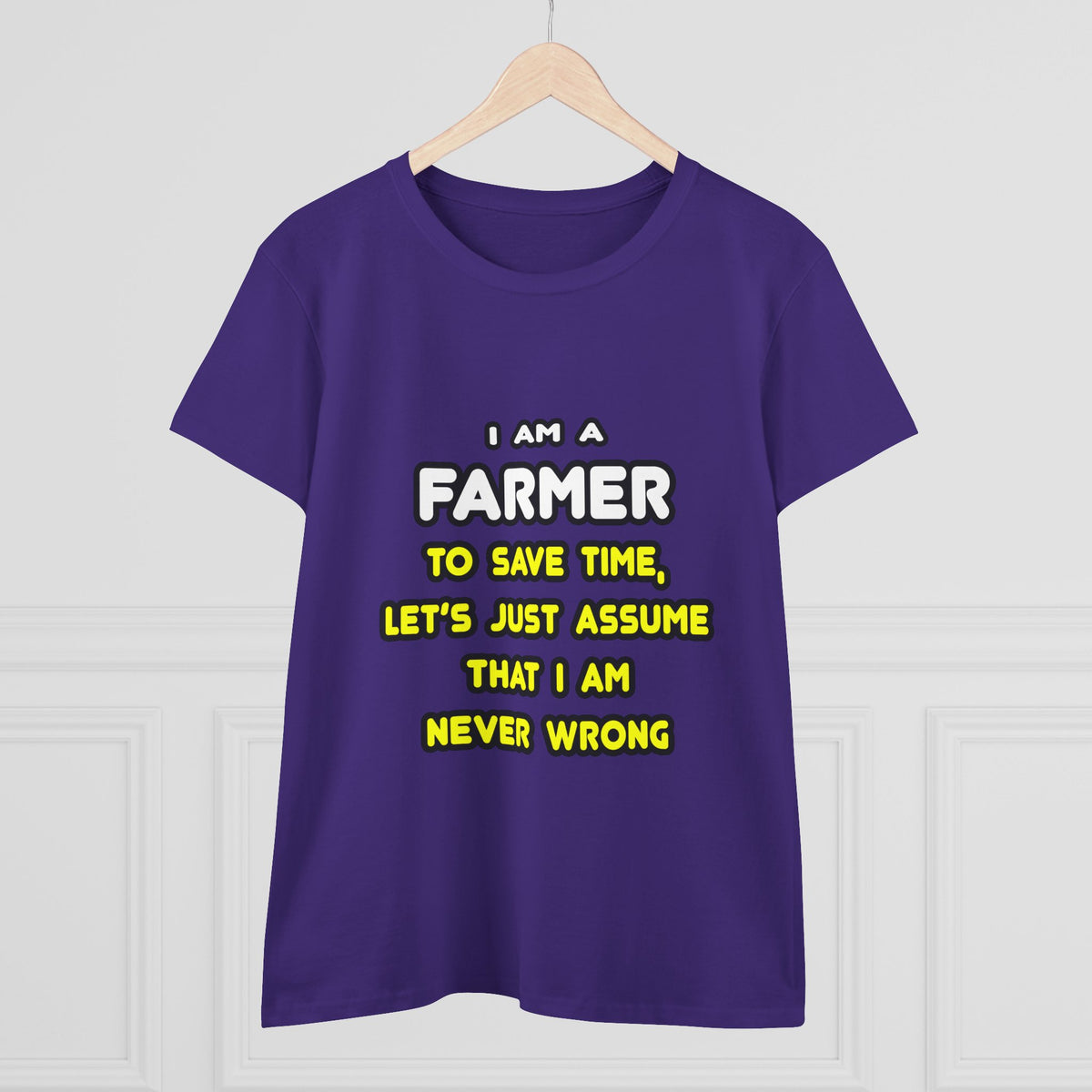 Funny Farmer T Shirts and Gifts - Women's Midweight Cotton Tee