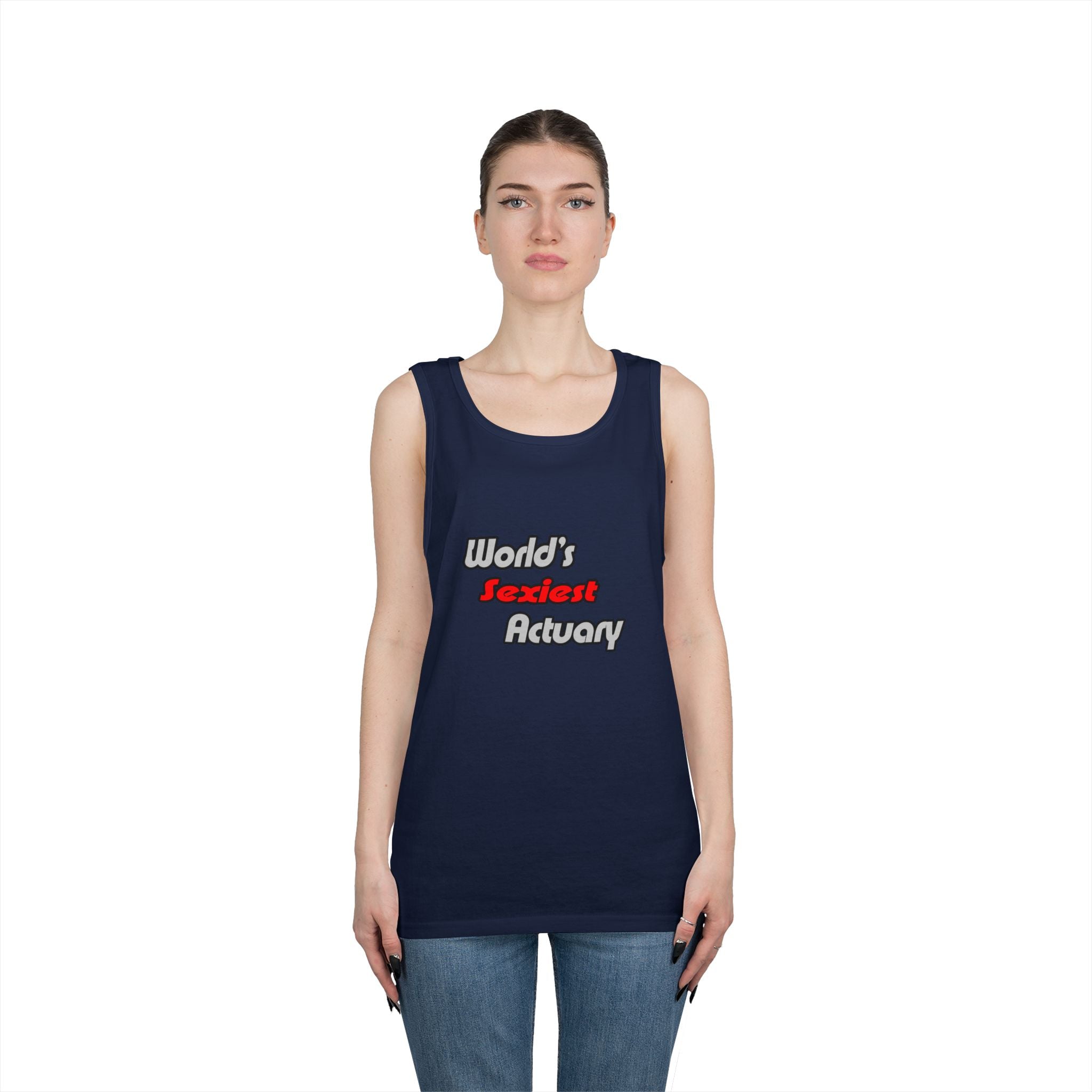 World's Sexiest Actuary - Unisex Heavy Cotton Tank Top