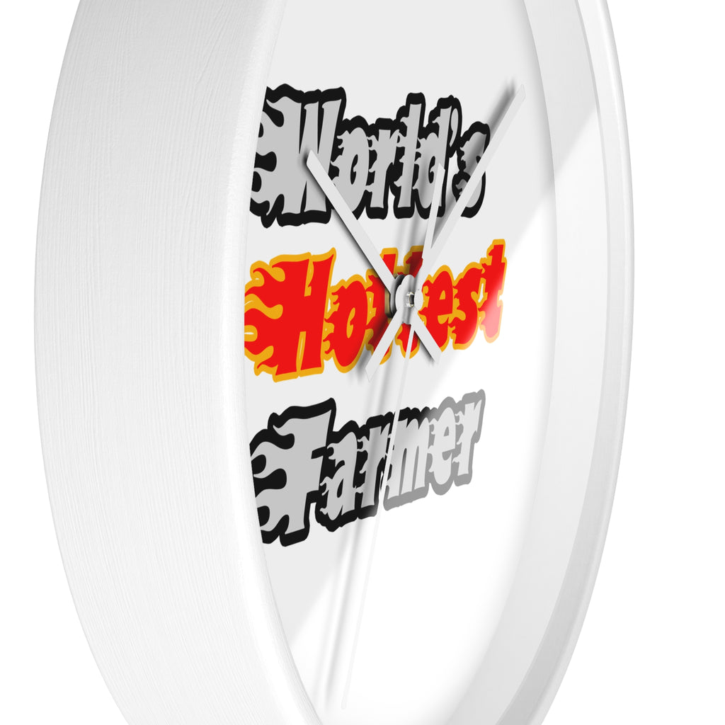 World's Hottest Farmer - Wall Clock