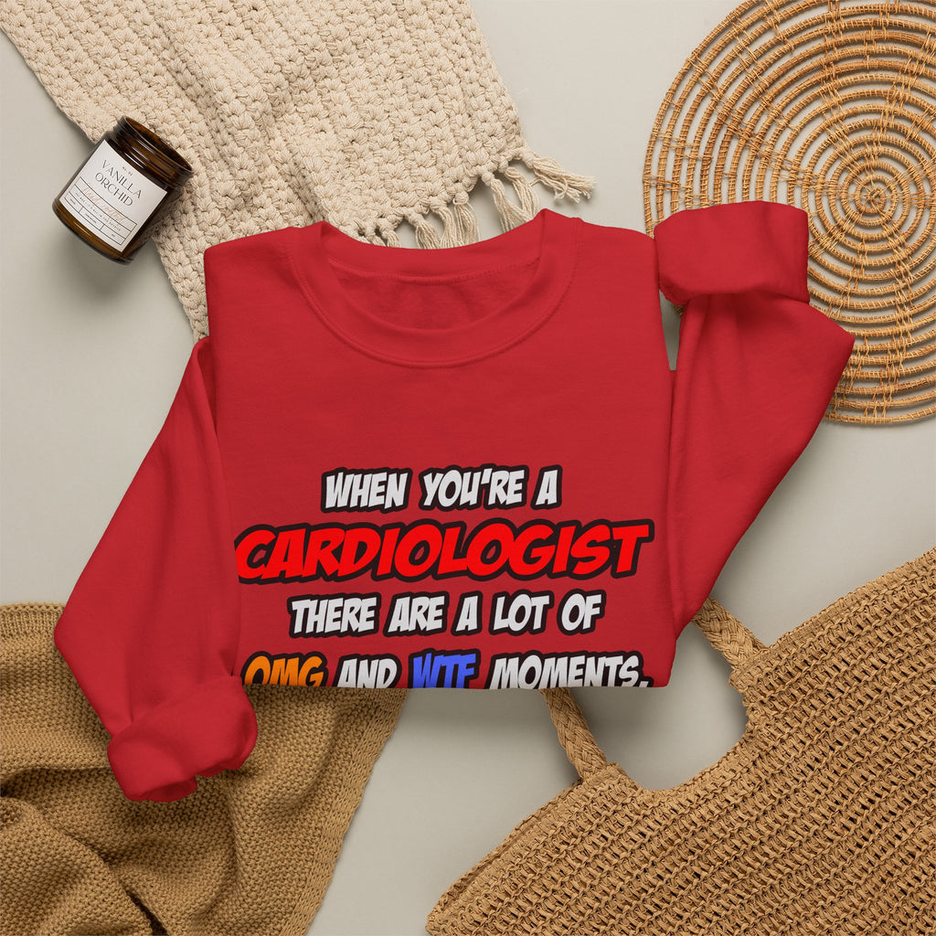 Cardiologist .. OMG WTF LOL - Unisex Heavy Blend™ Crewneck Sweatshirt