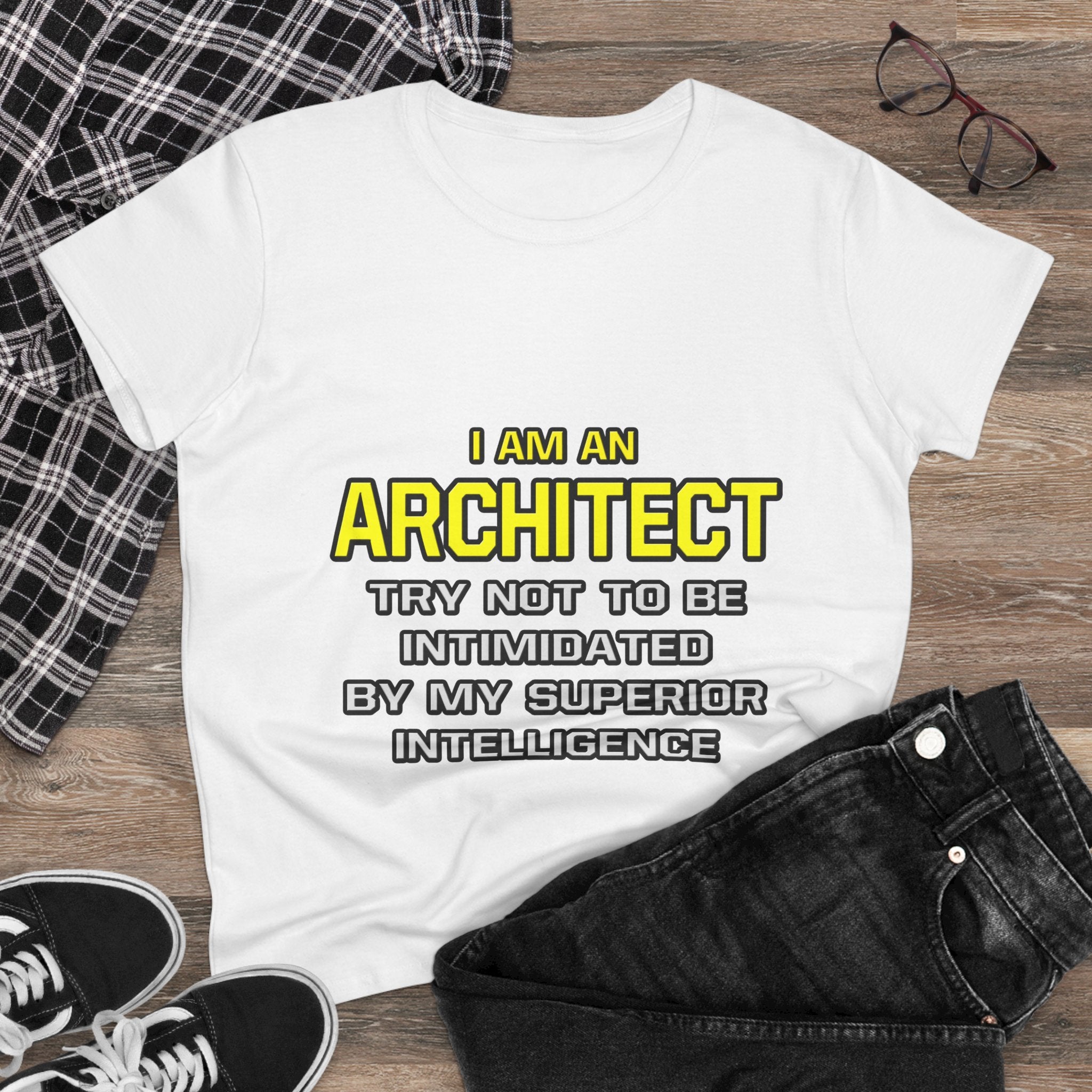 Architect...Superior Intelligence - Women's Midweight Cotton Tee