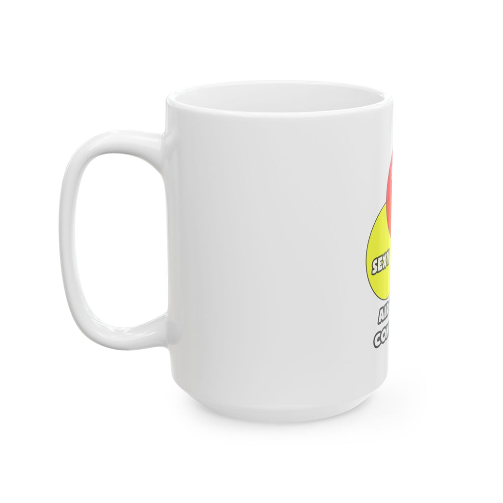Venn Diagram .. Air Traffic Controllers - Ceramic Mug, (11oz, 15oz)