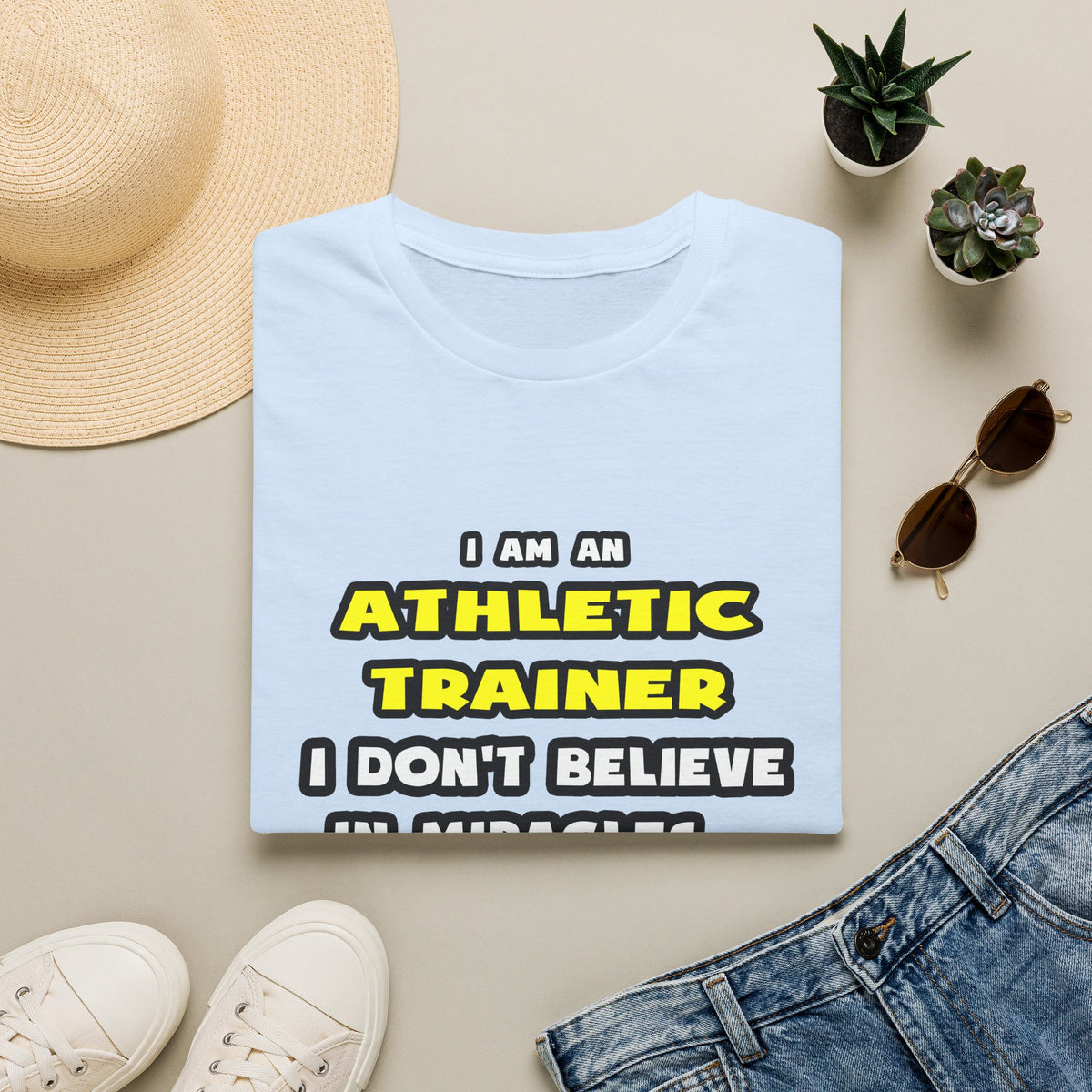 Miracles and Athletic Trainers ... Funny - Unisex Softstyle T-Shirt