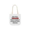 Teacher...Mother Warned You About - Canvas Tote Bag, 5-Color Straps