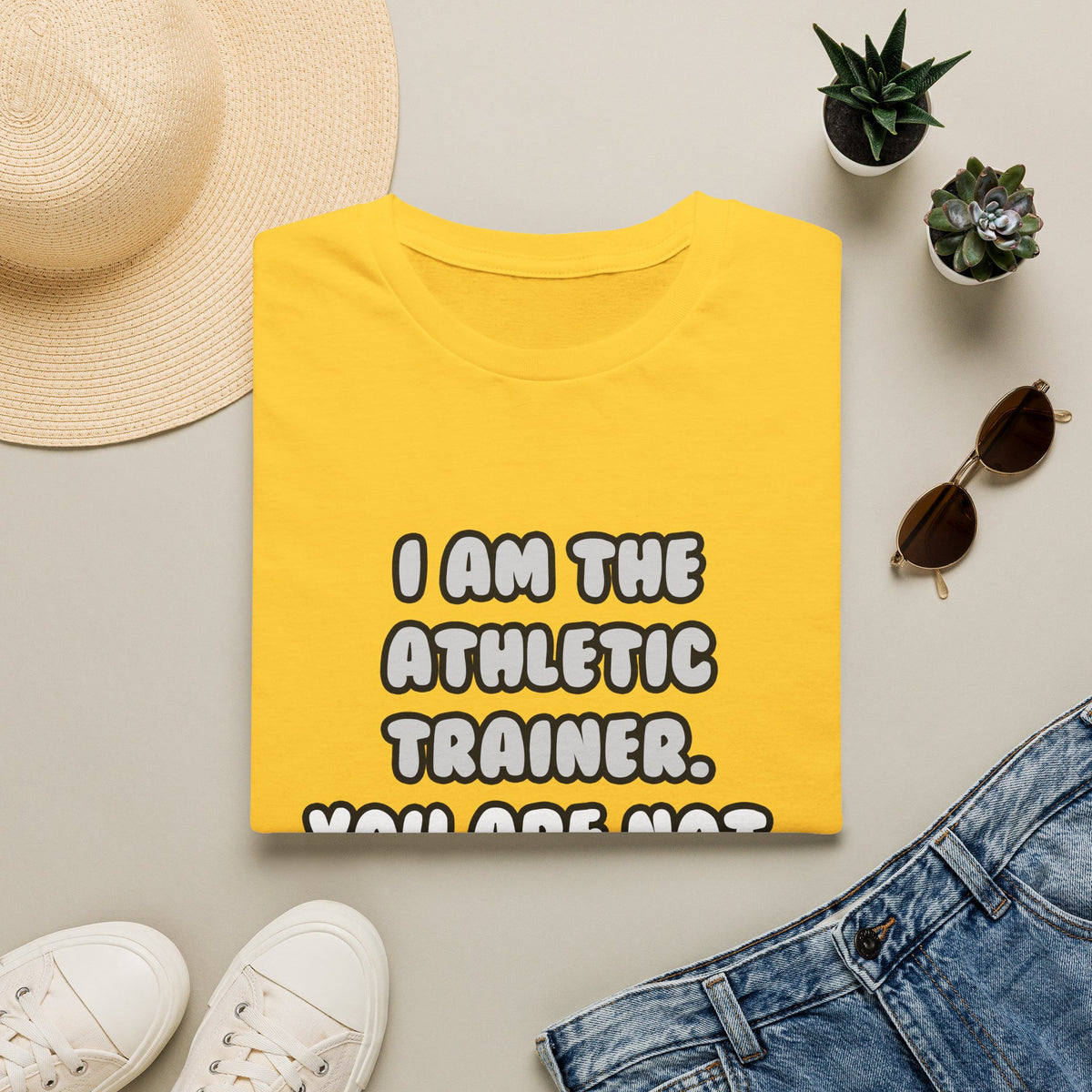 Deal With It ... Funny Athletic Trainer - Unisex Softstyle T-Shirt