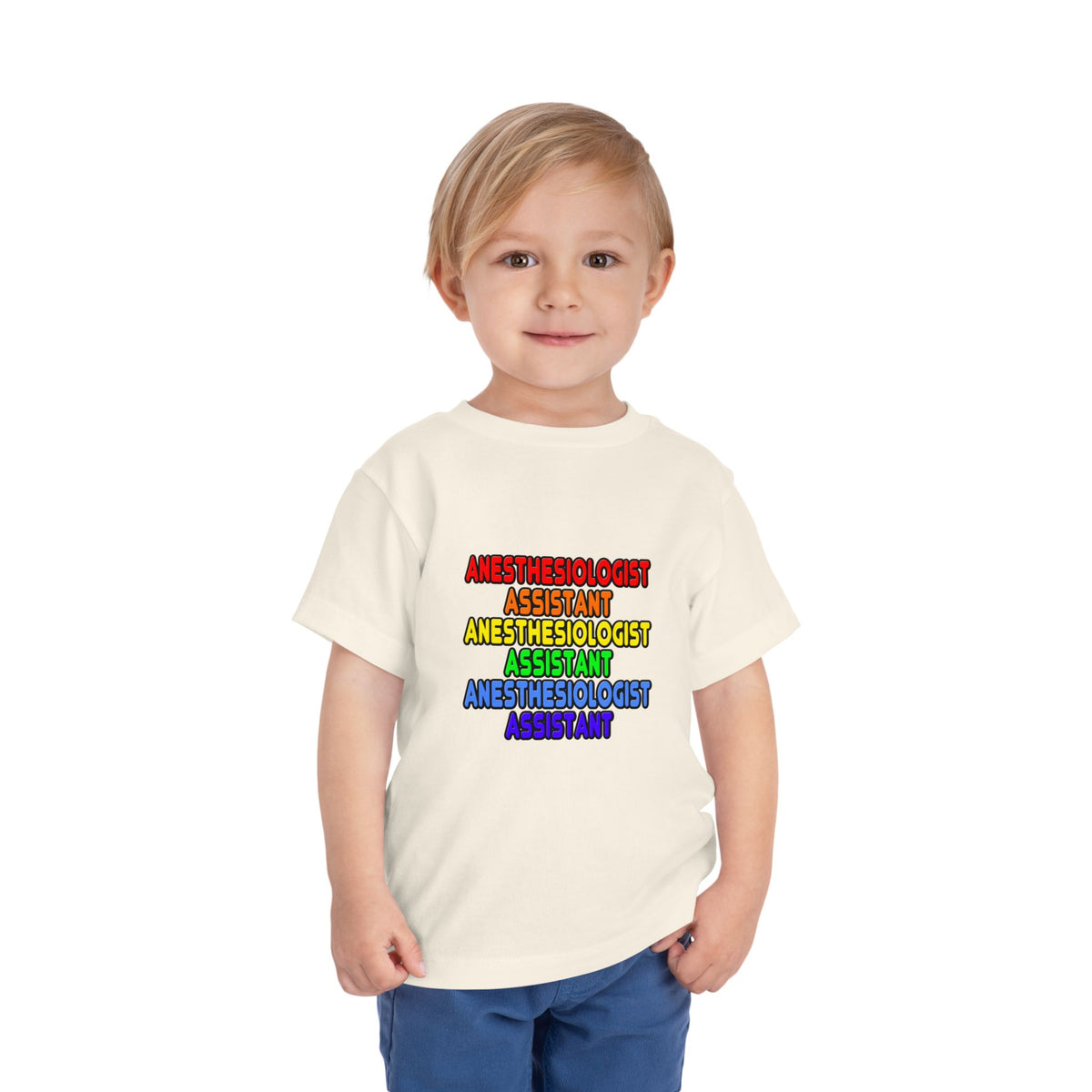 Rainbow Anesthesiologist Assistant - Toddler Short Sleeve Tee