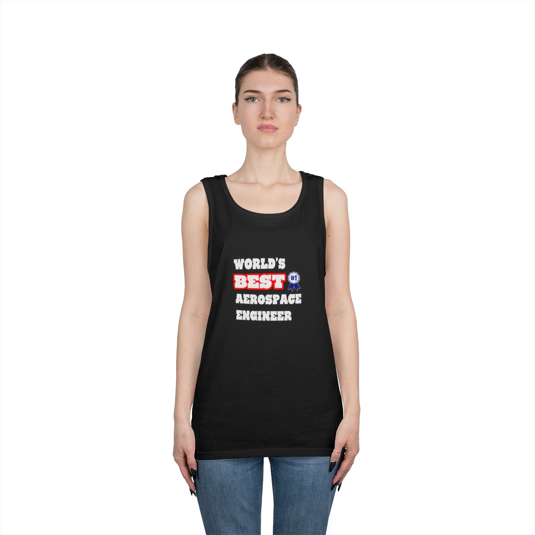 World's Best Aerospace Engineer - Unisex Heavy Cotton Tank Top