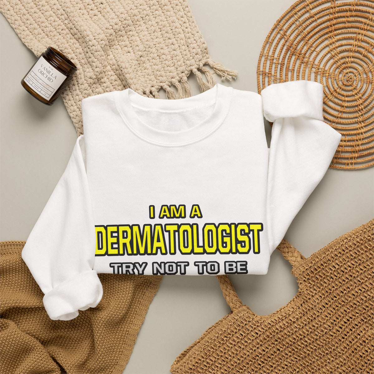 Dermatologist...Superior Intelligence - Unisex Heavy Blend™ Crewneck Sweatshirt
