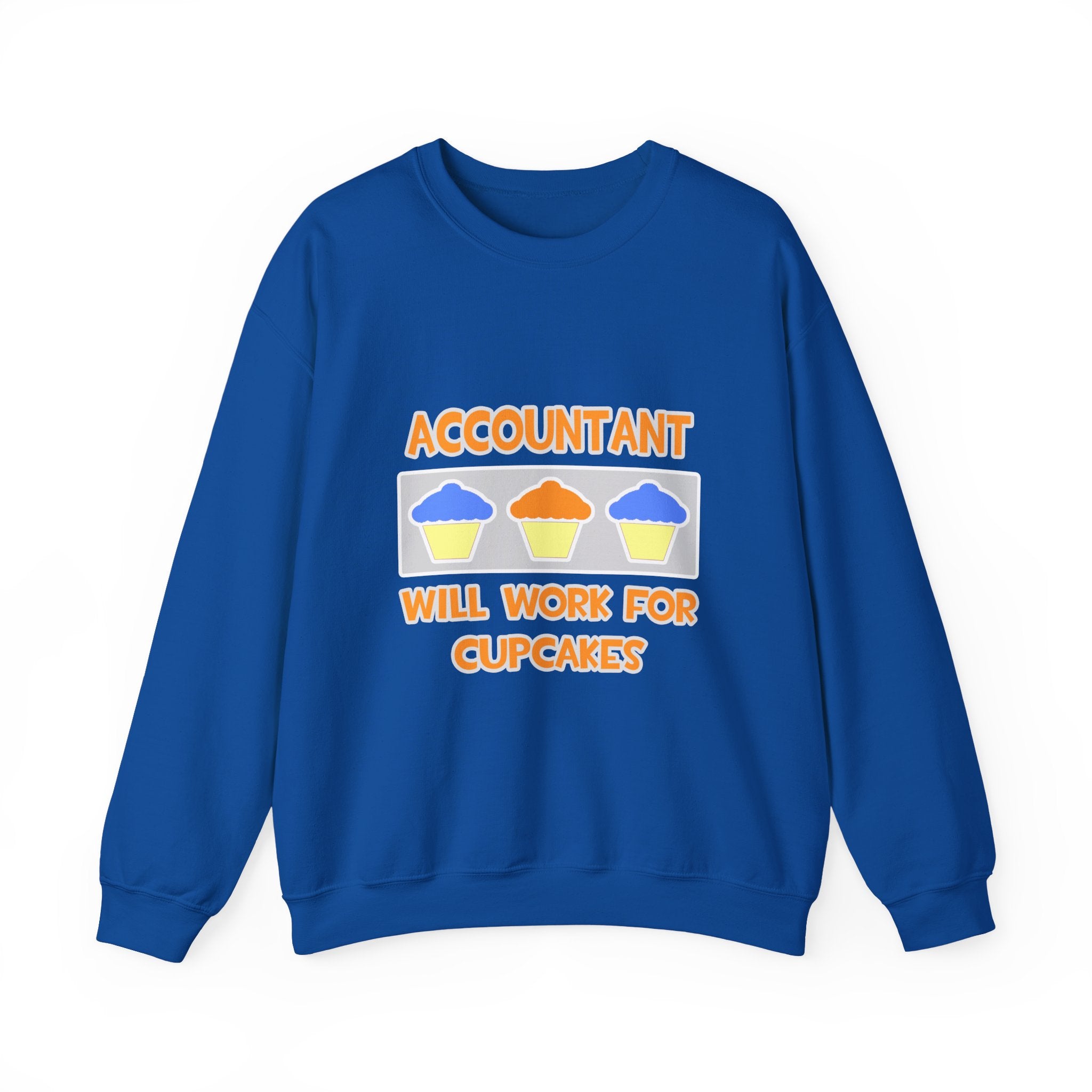 Accountant ... Will Work For Cupcakes - Unisex Heavy Blend™ Crewneck Sweatshirt