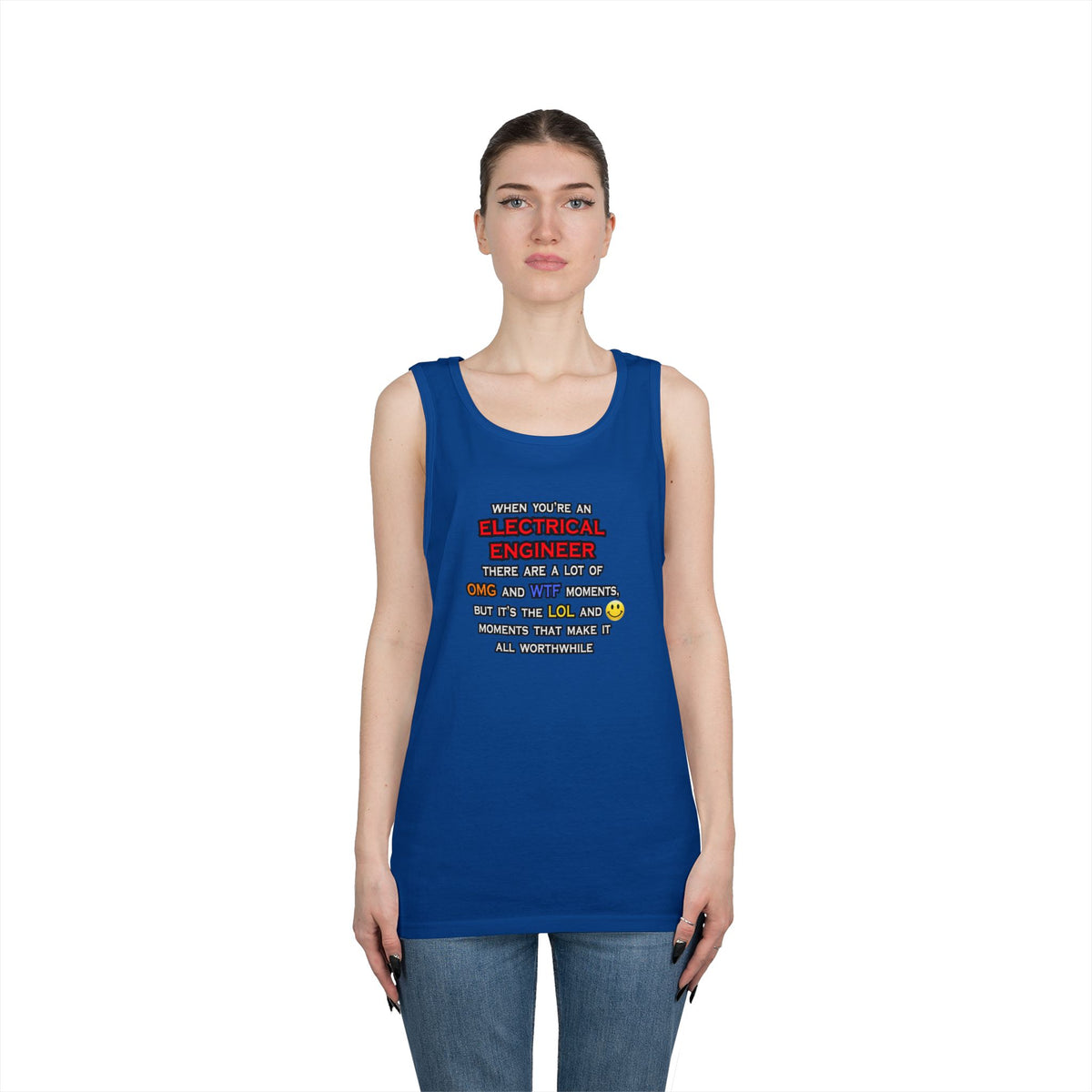 Funny Electrical Engineer ... OMG WTF LOL - Unisex Heavy Cotton Tank Top