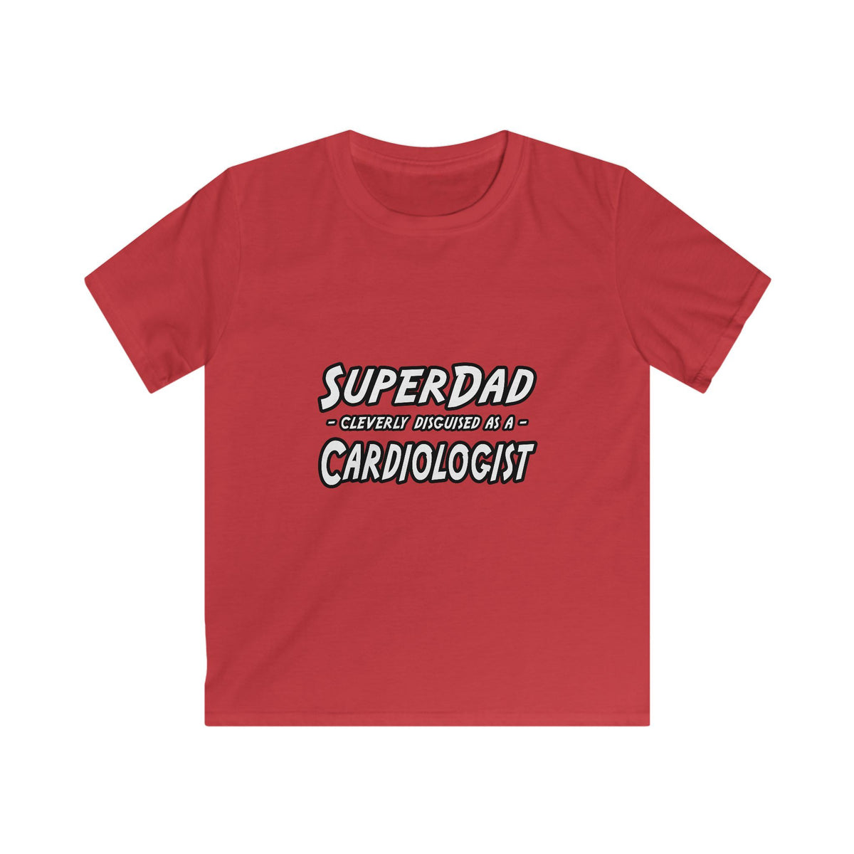 SuperDad...Cardiologist - Kids Softstyle Tee