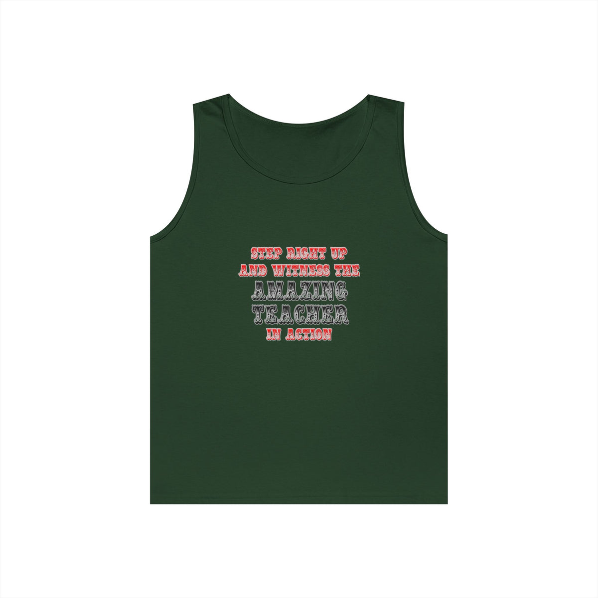 Amazing Teacher In Action - Unisex Heavy Cotton Tank Top