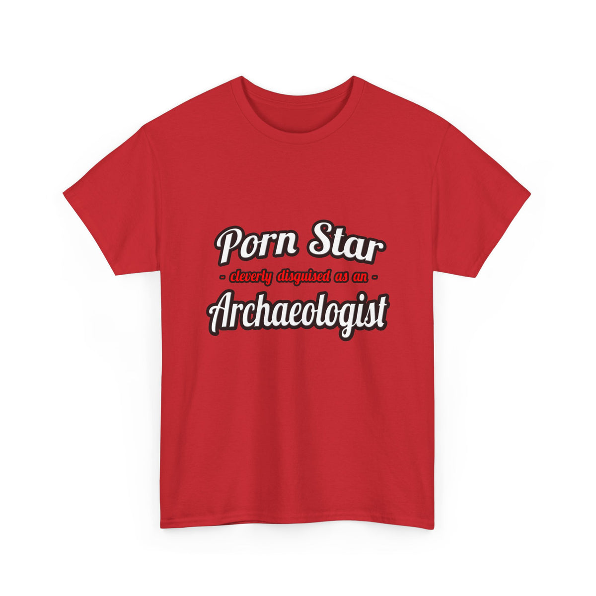 Porn Star...Archaeologist - Unisex Heavy Cotton Tee