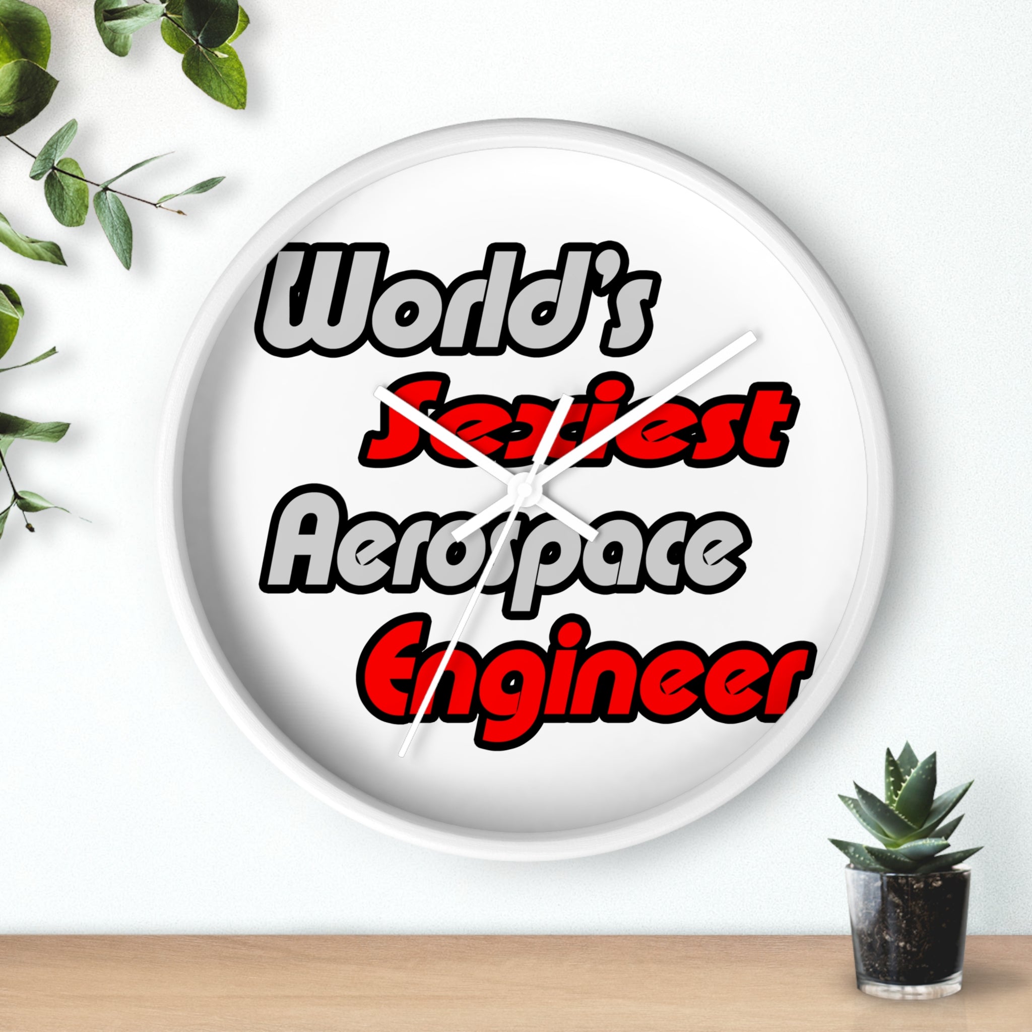 World's Sexiest Aerospace Engineer - Wall Clock