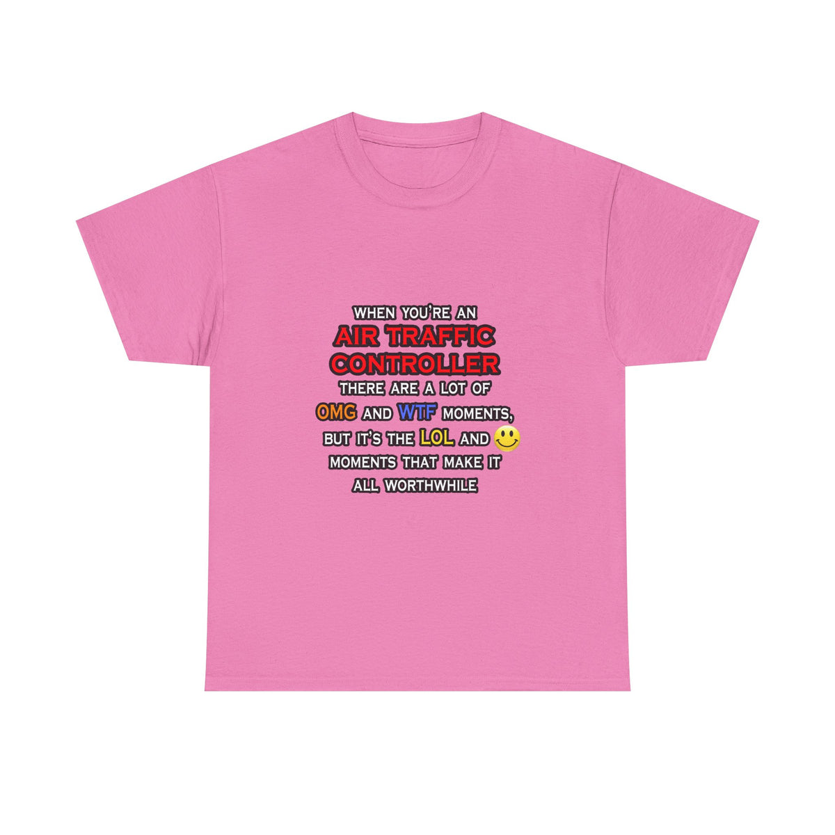 Funny Air Traffic Controller ... OMG WTF LOL - Unisex Heavy Cotton Tee