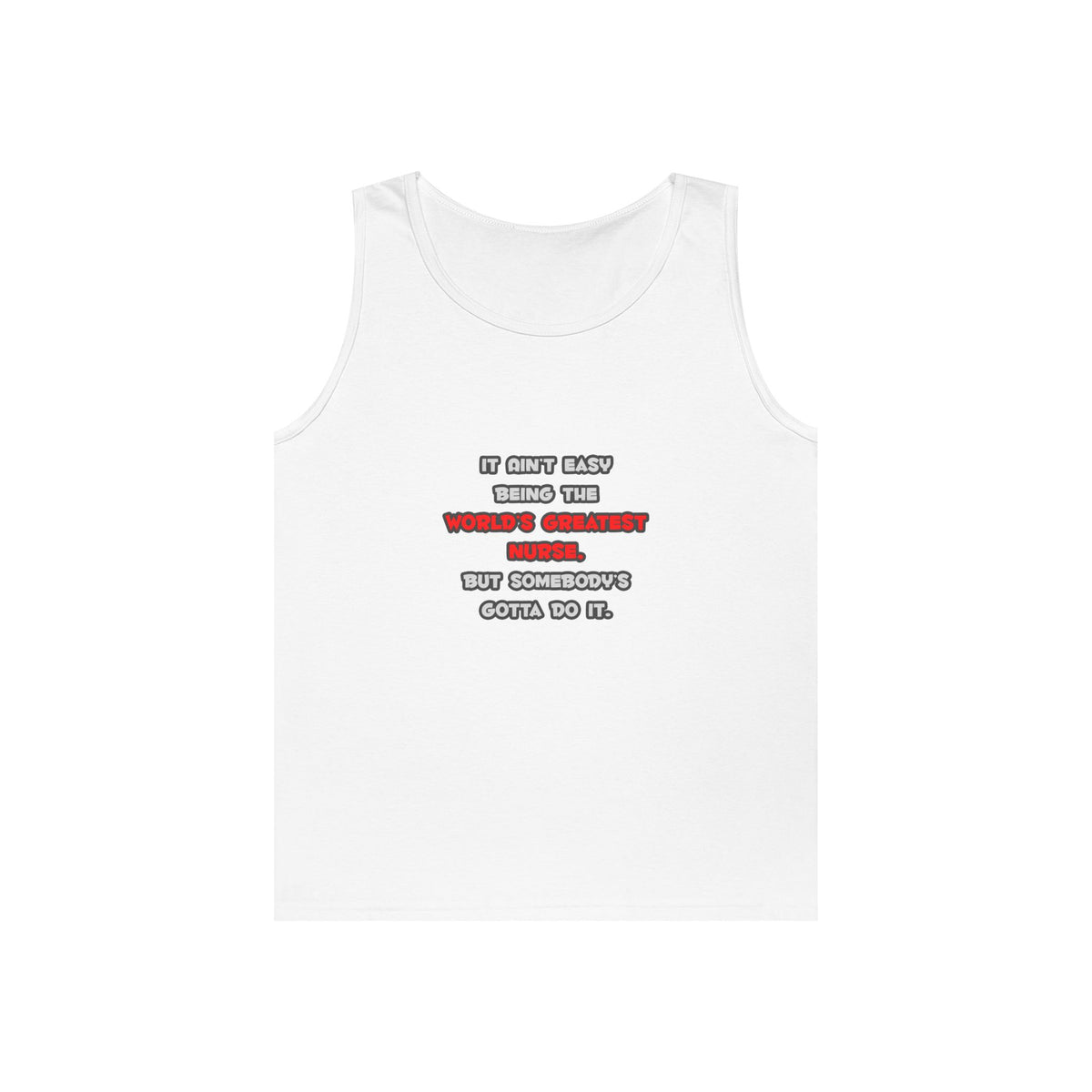 World's Greatest Nurse Joke - Unisex Heavy Cotton Tank Top