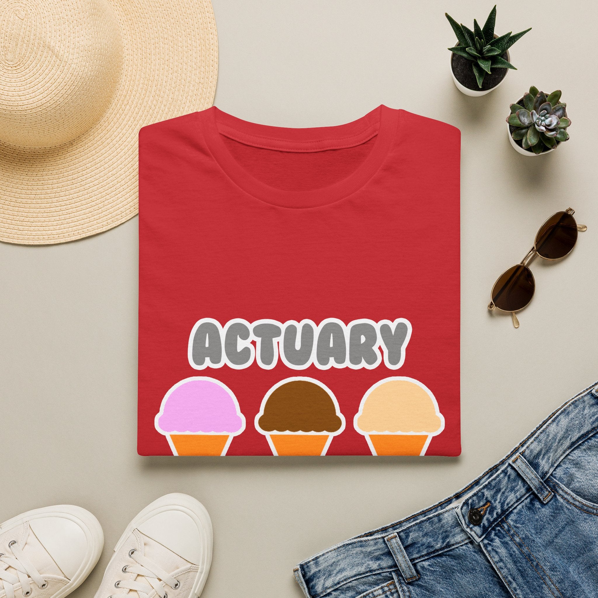 Actuary ... Will Work For Ice Cream - Unisex Softstyle T-Shirt