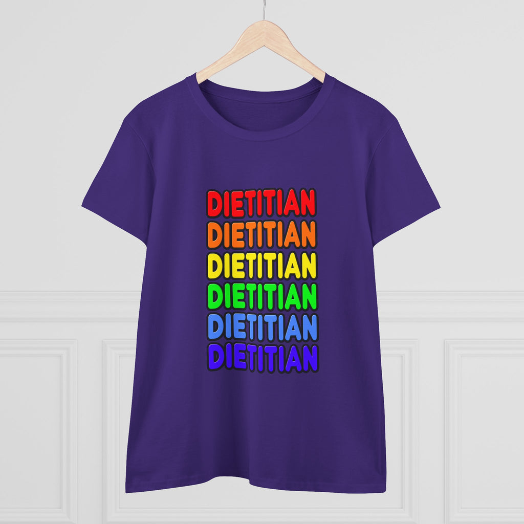 Rainbow Dietitian - Women's Midweight Cotton Tee
