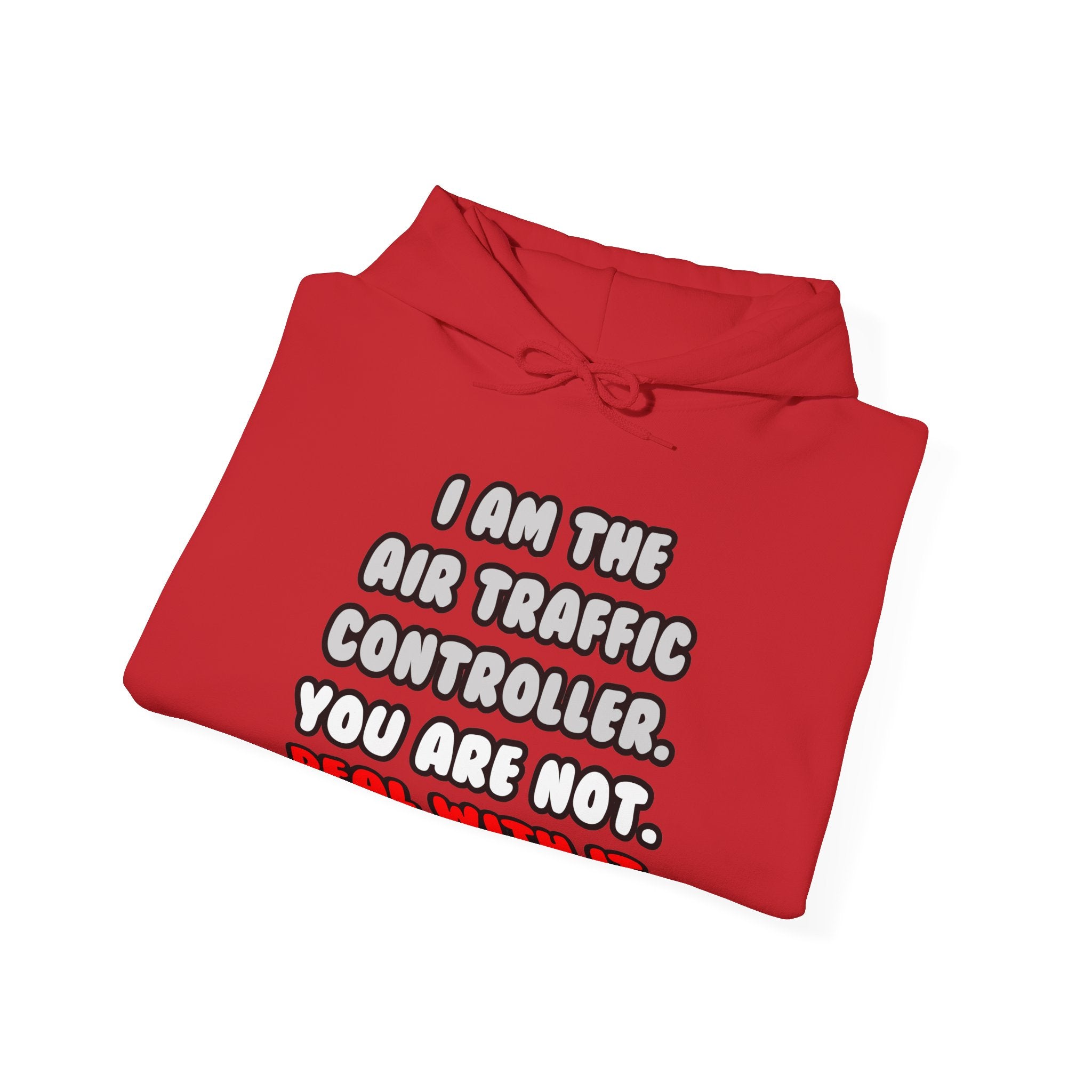 Deal With It ... Funny Air Traffic Controller - Unisex Heavy Blend™ Hooded Sweatshirt