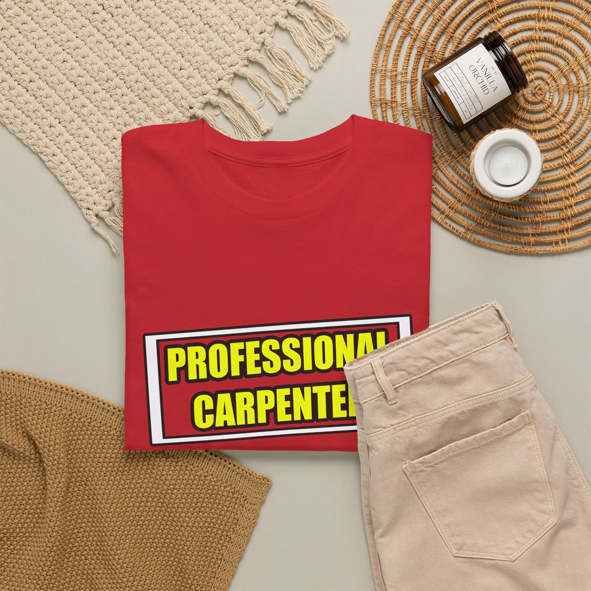 Professional Carpenter...Don't Try This At Home - Unisex Heavy Cotton Tee