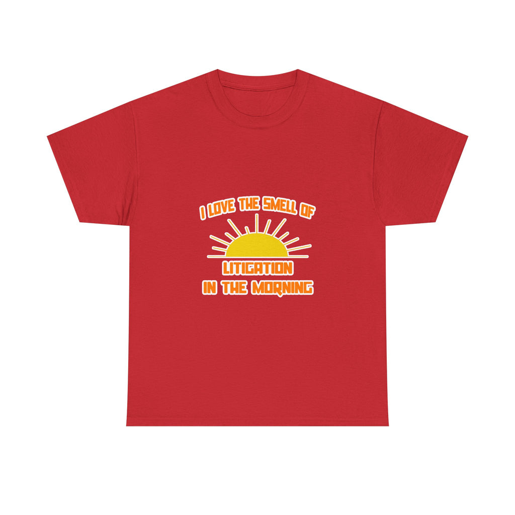 Smell of Litigation in the Morning - Unisex Heavy Cotton Tee