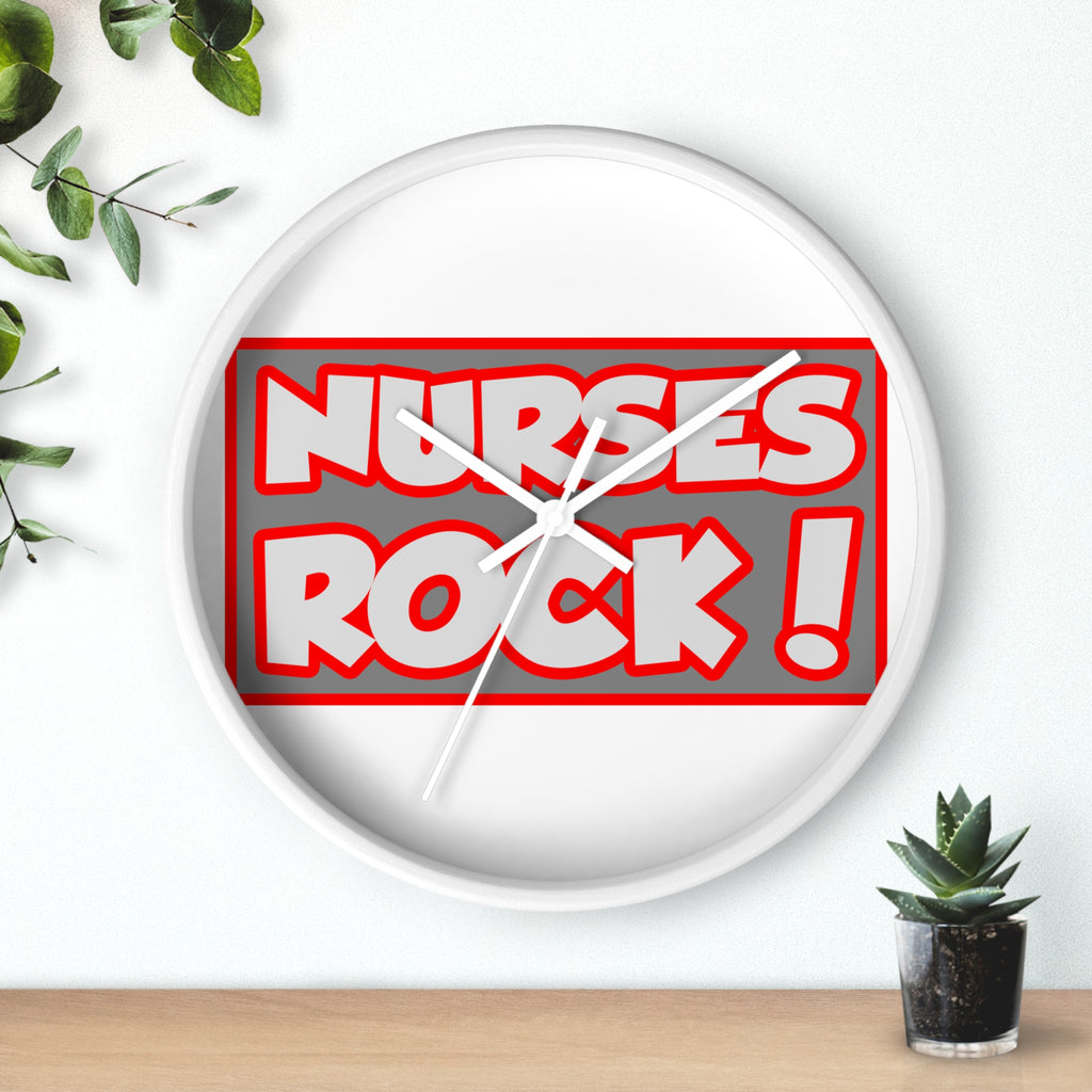 Nurses Rock! - Wall Clock