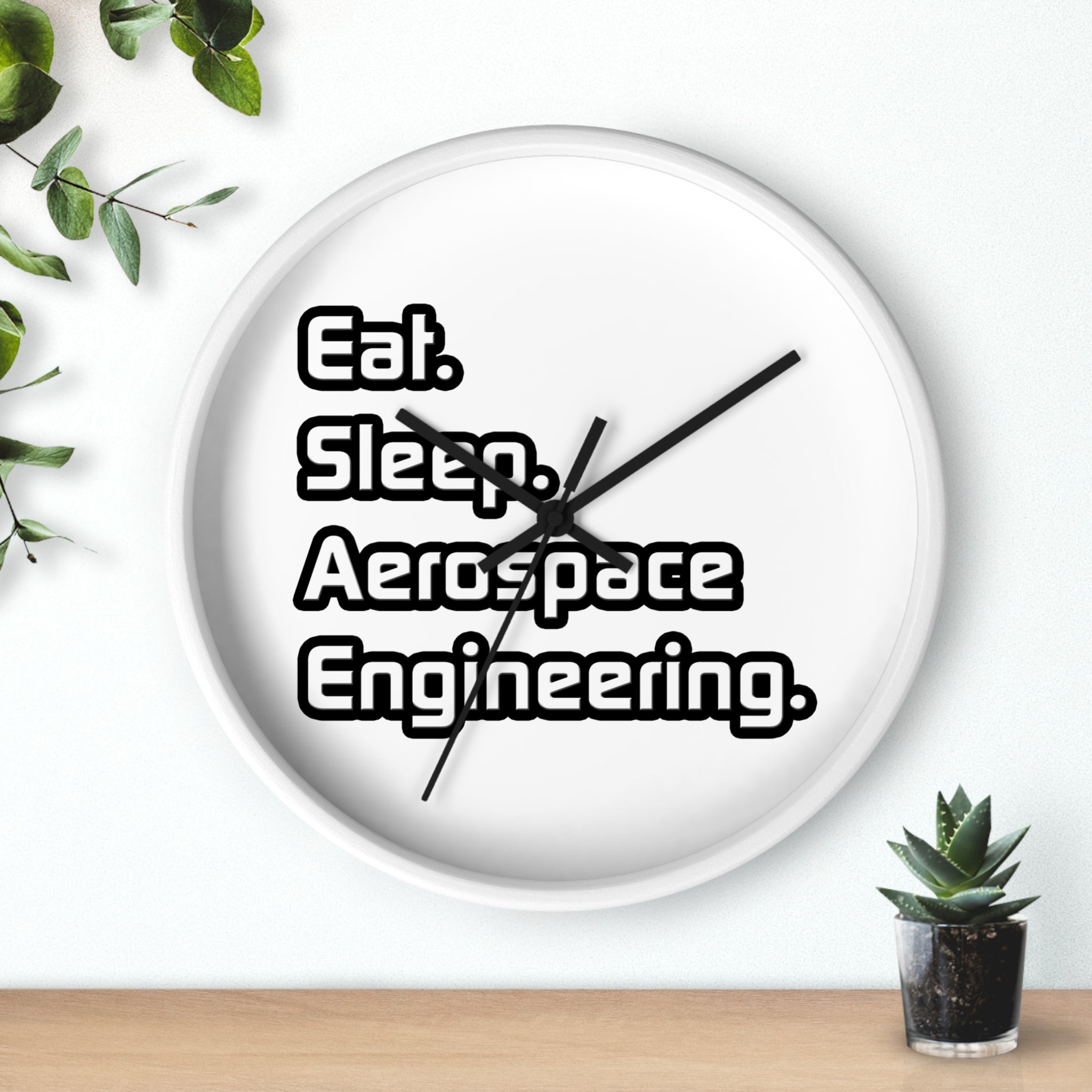 Eat. Sleep. Aerospace Engineering - Wall Clock