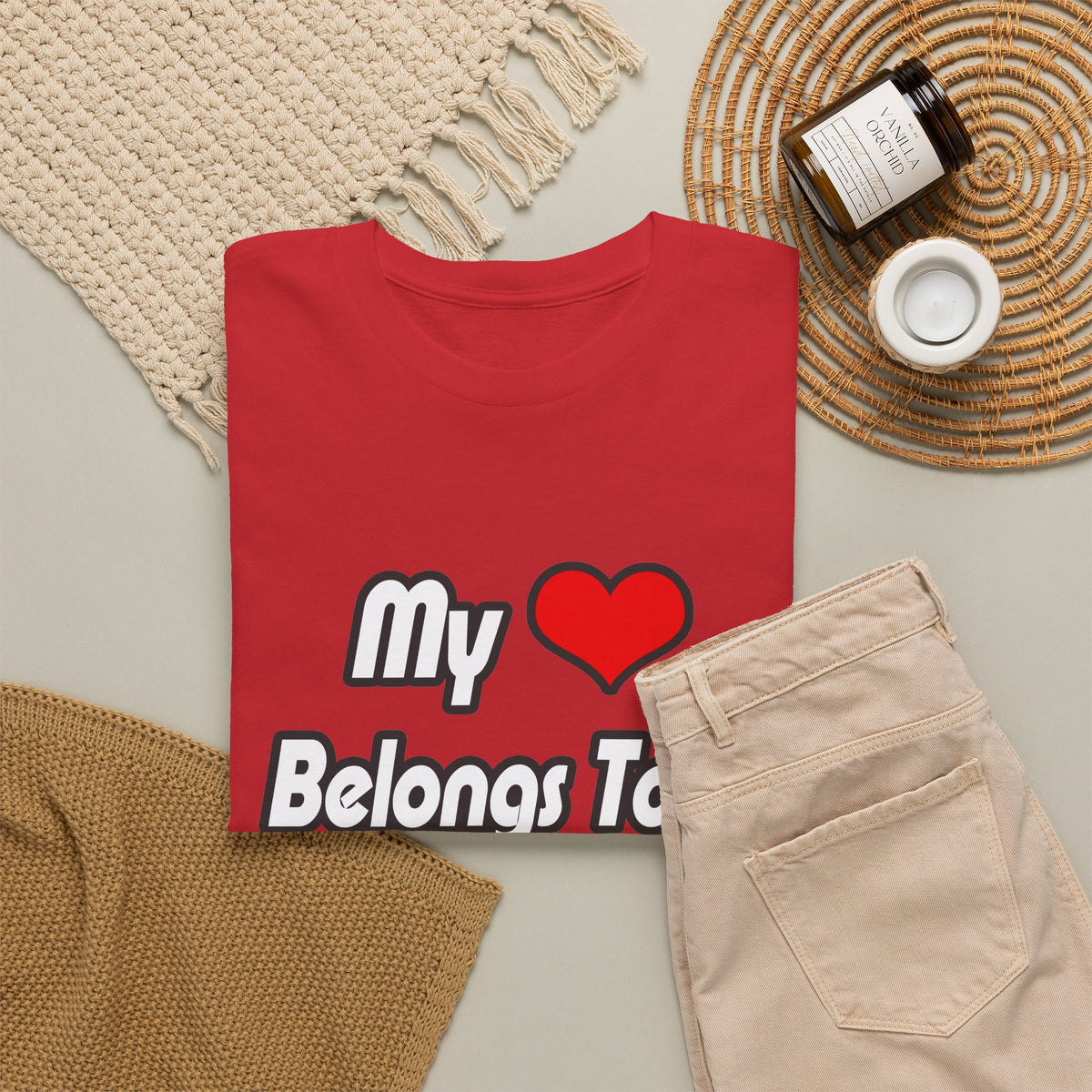 My Heart Belongs To A Cardiologist - Unisex Heavy Cotton Tee
