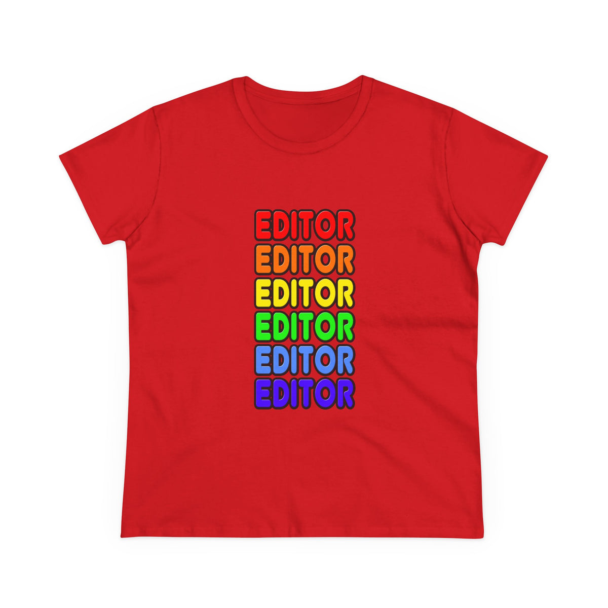 Rainbow Editor - Women's Midweight Cotton Tee