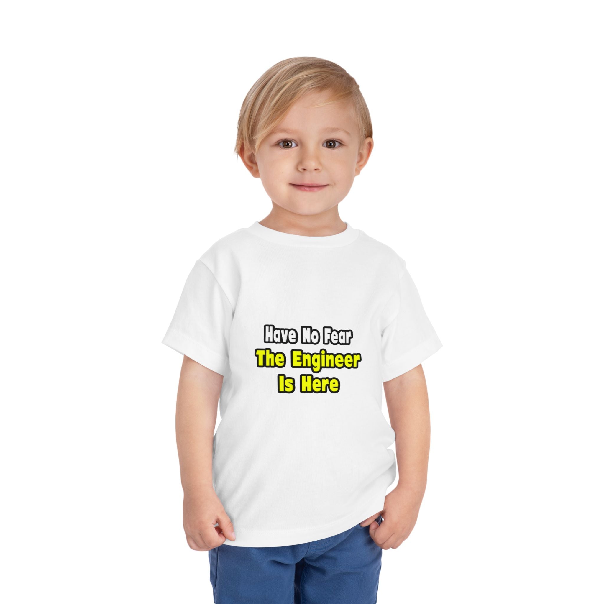 No Fear, The Engineer Is Here - Toddler Short Sleeve Tee