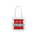 XXX Rated Nurse - Canvas Tote Bag, 5-Color Straps