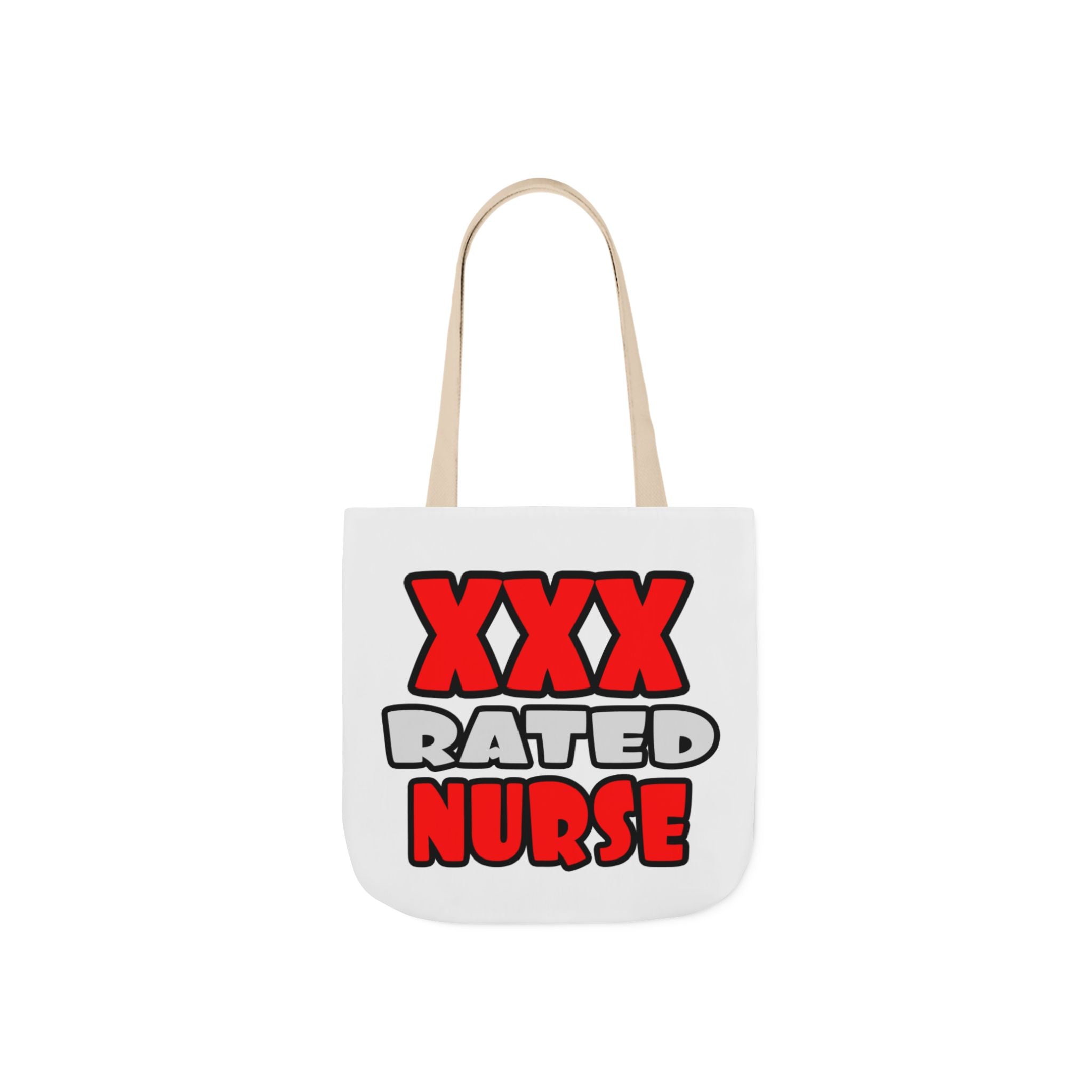 XXX Rated Nurse - Canvas Tote Bag, 5-Color Straps