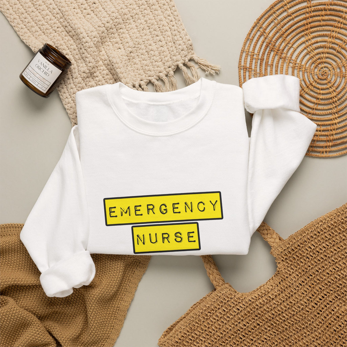 Emergency Nurse...Hardest Job You'll Ever Love - Unisex Heavy Blend™ Crewneck Sweatshirt