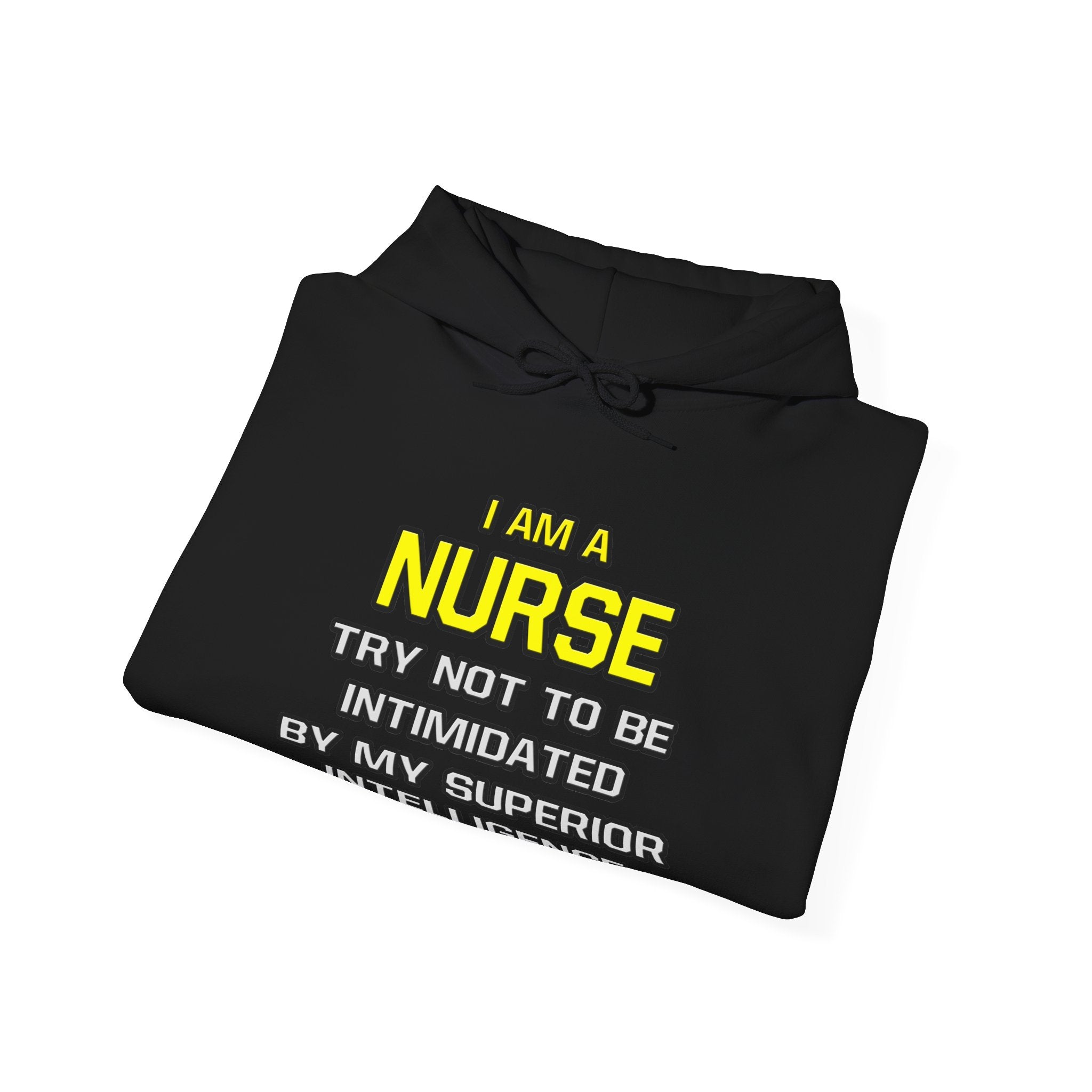 Nurse...Superior Intelligence - Unisex Heavy Blend™ Hooded Sweatshirt