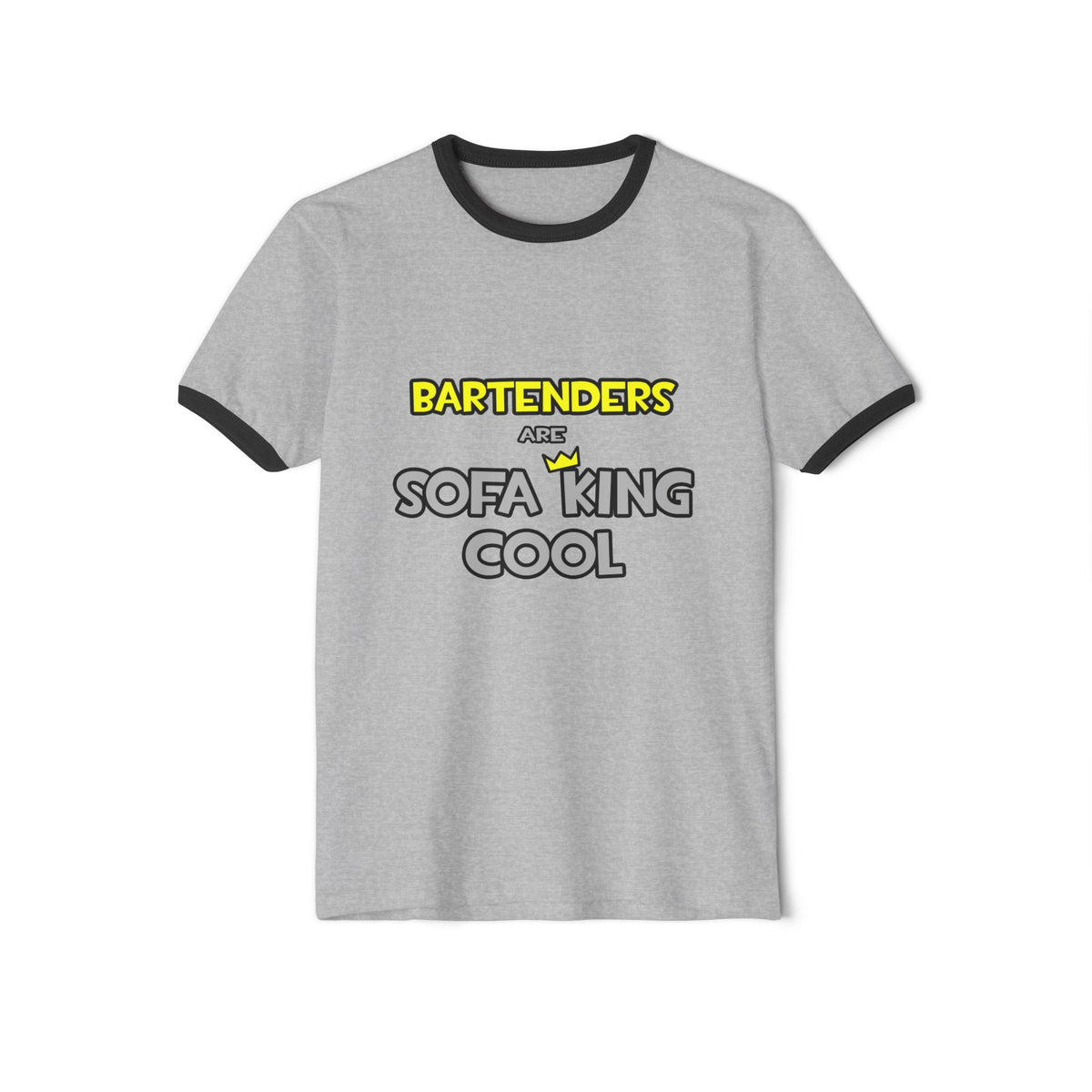 Bartenders Are Sofa King Cool - Unisex Cotton Ringer T-Shirt