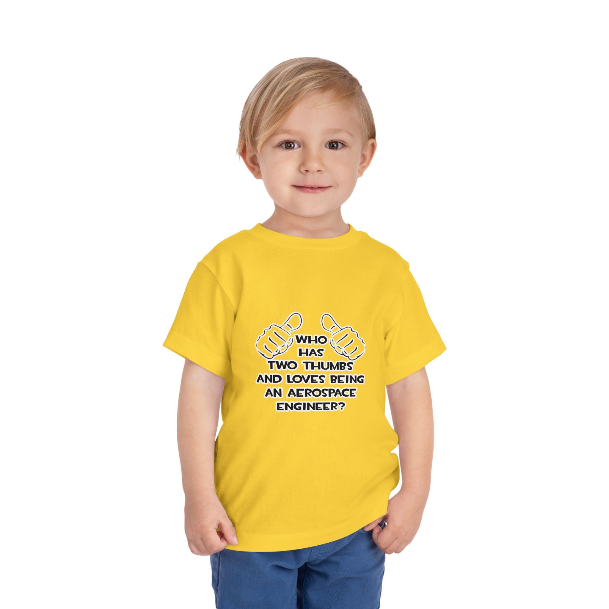 Two Thumbs...Aerospace Engineer - Toddler Short Sleeve Tee