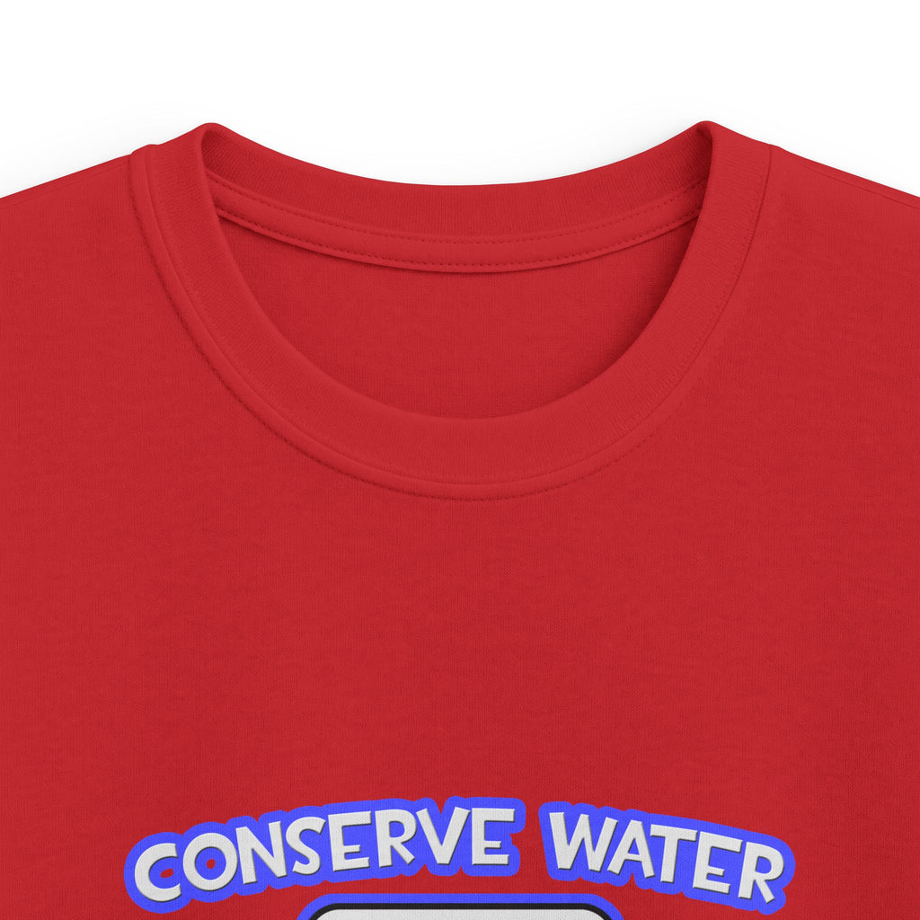 Conserve Water .. Shower With Air Traffic Controller - Kids Softstyle Tee