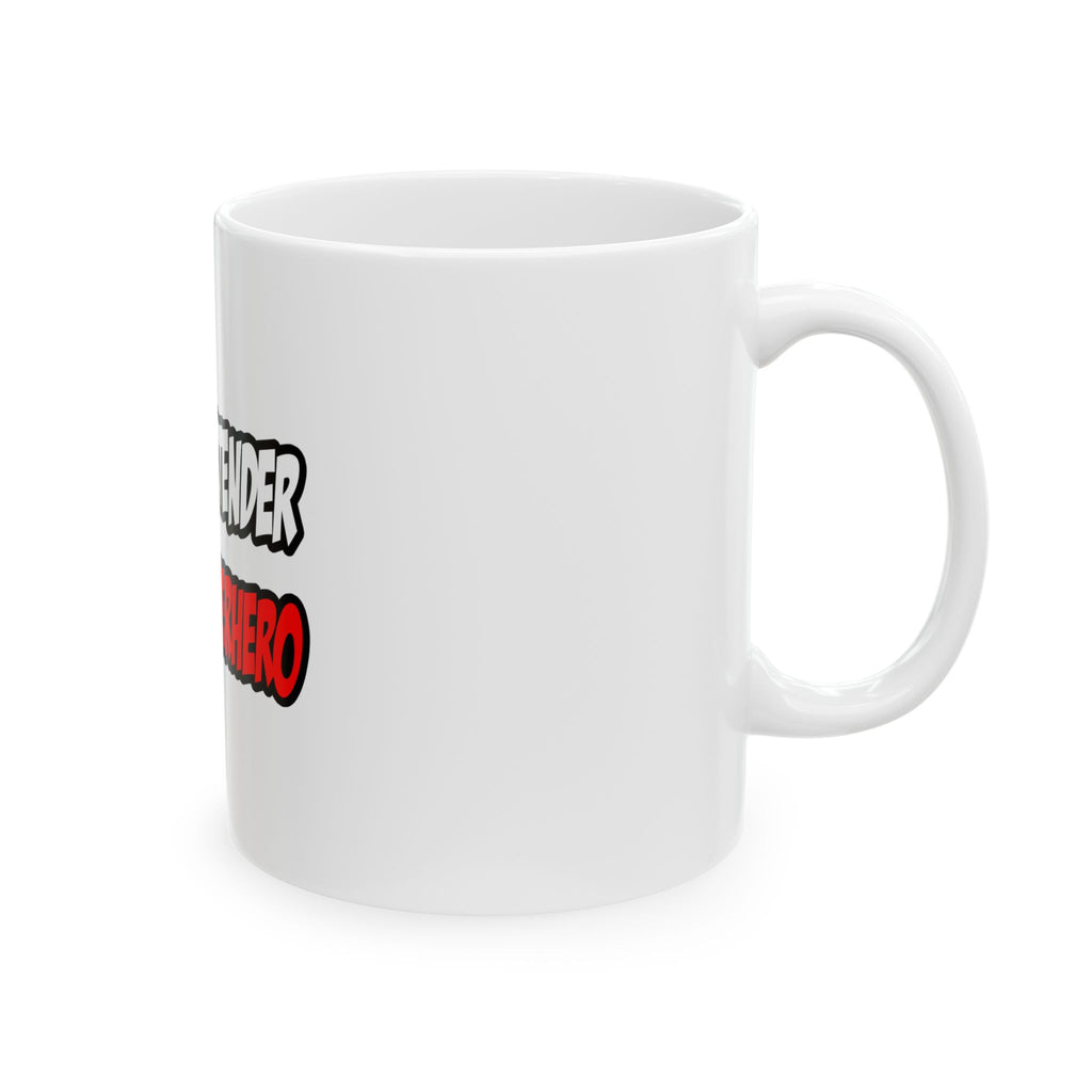 Half Bartender...Half Superhero - Ceramic Mug, (11oz, 15oz)